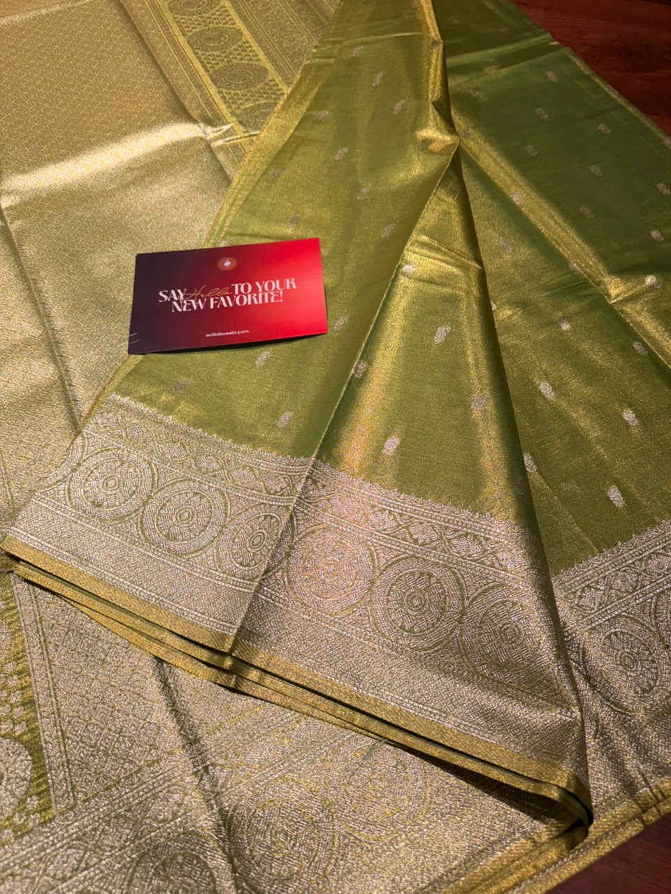 Anika’s  Semi Silk Saree-Green
