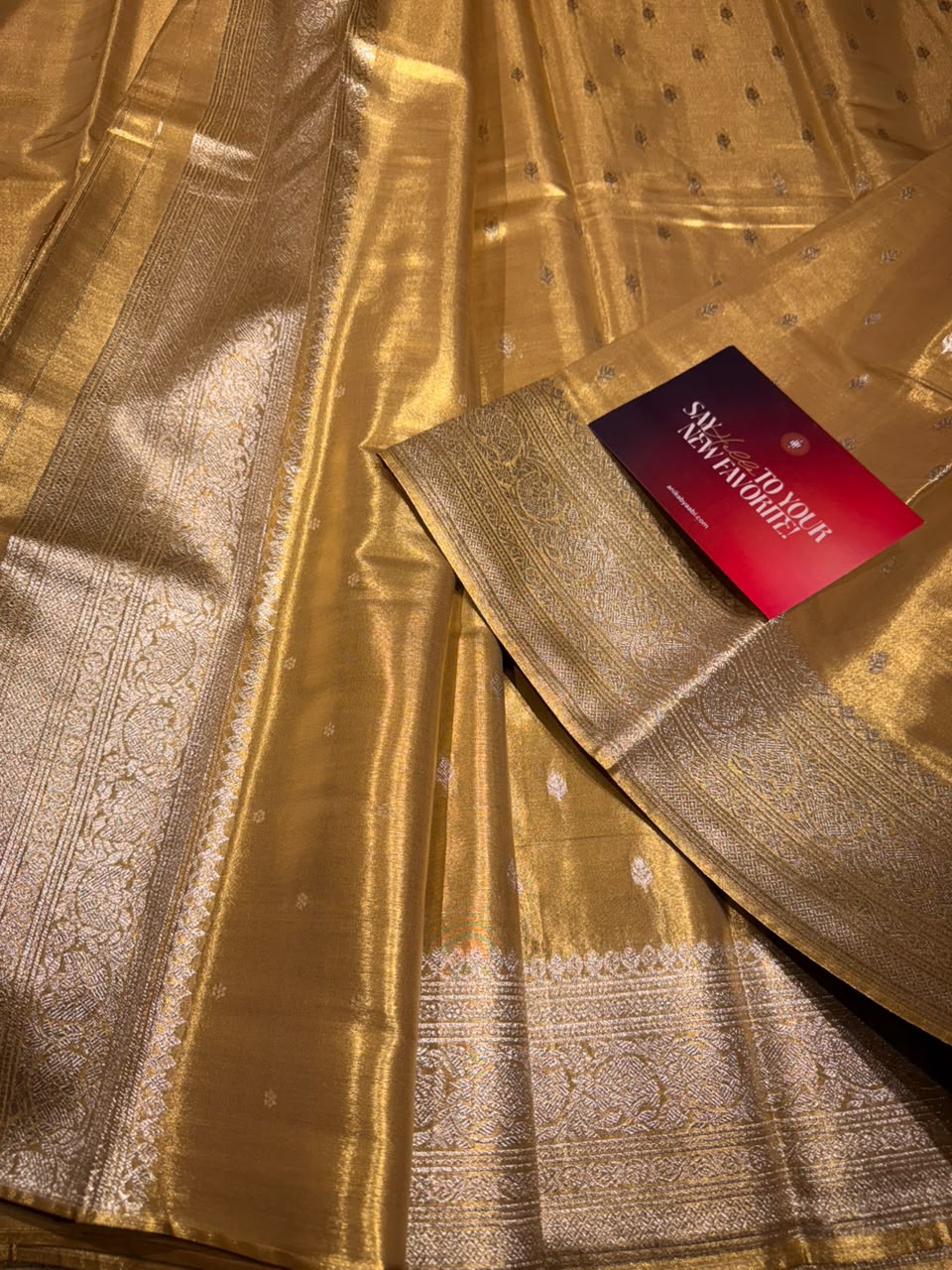 Anika’s  Semi Silk Saree-Gold