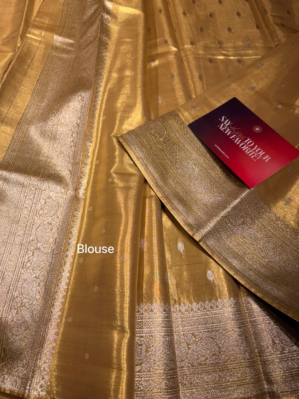Anika’s  Semi Silk Saree-Gold