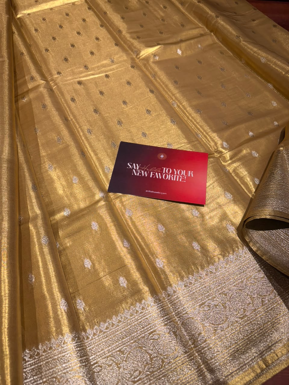 Anika’s  Semi Silk Saree-Gold