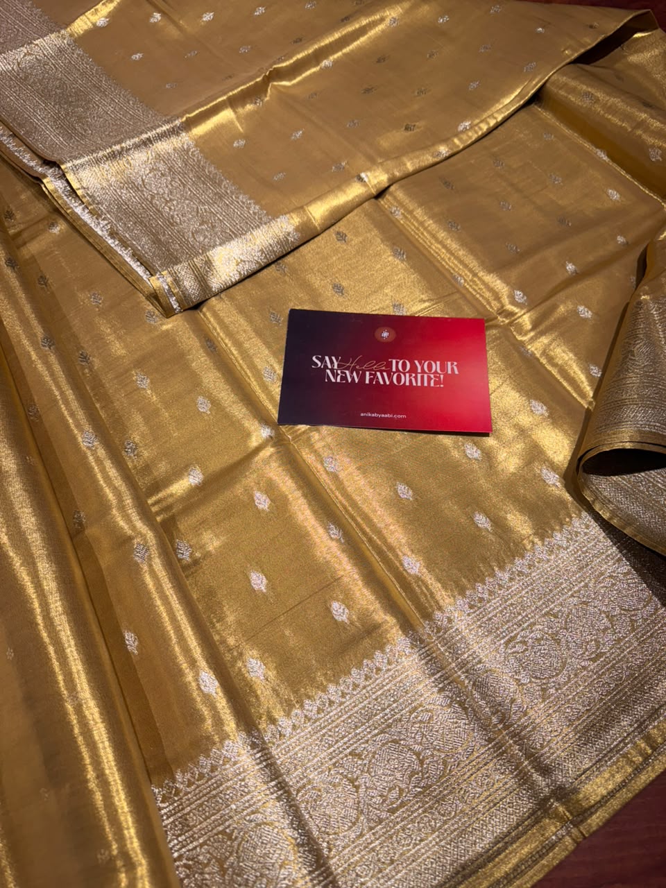 Anika’s  Semi Silk Saree-Gold
