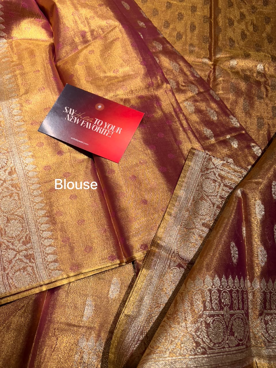 Anika’s  Semi Silk Saree- Rosegold