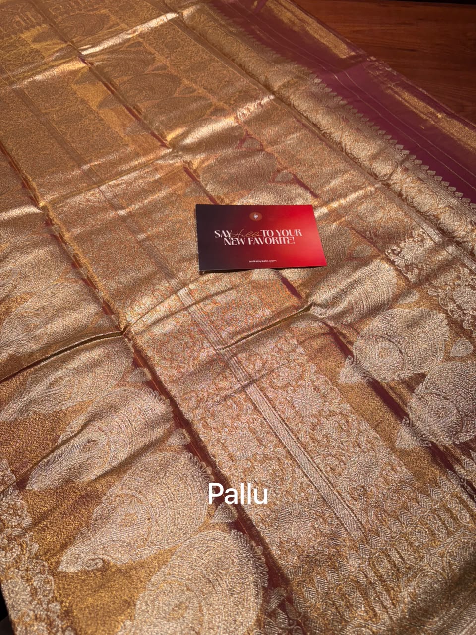 Anika’s  Semi Silk Saree- Rosegold