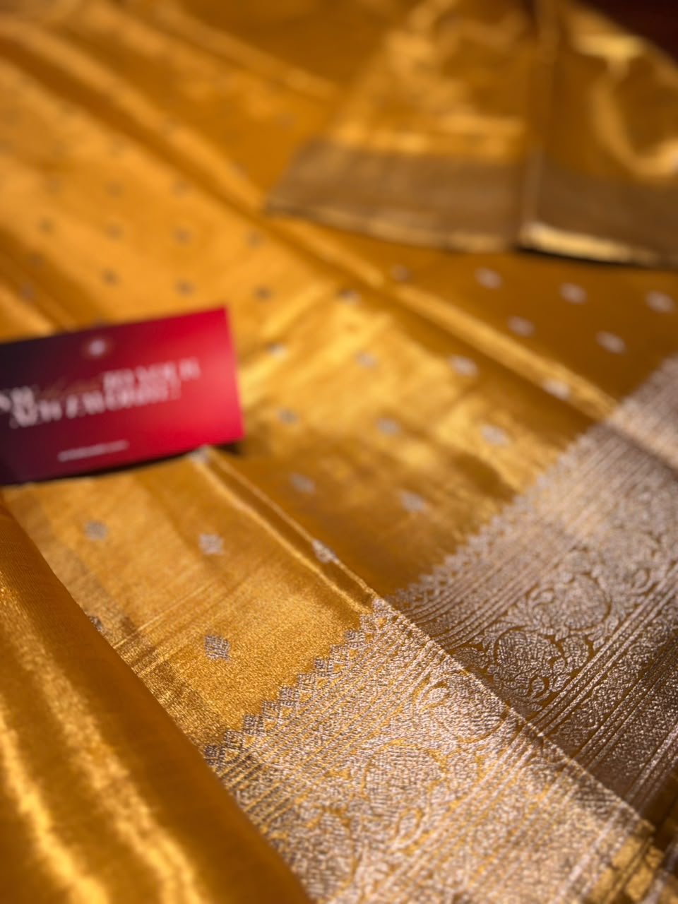 Anika’s  Semi Silk Saree-Yellow