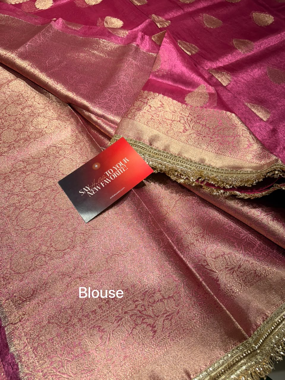 Tissue Motif Lace Saree -TLM15