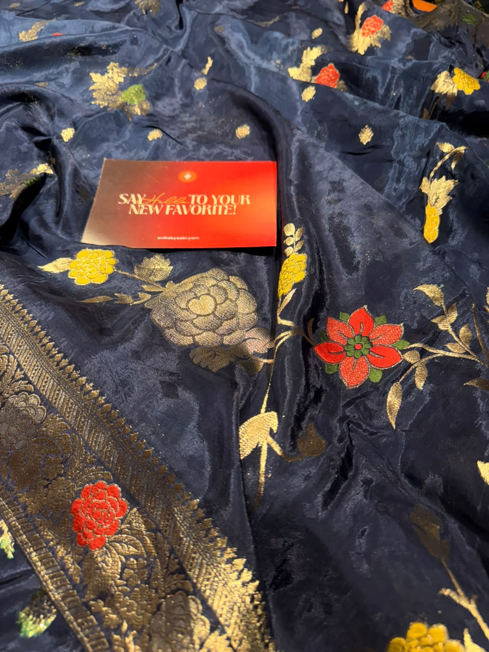 Anika's Chinon Silk Saree-01