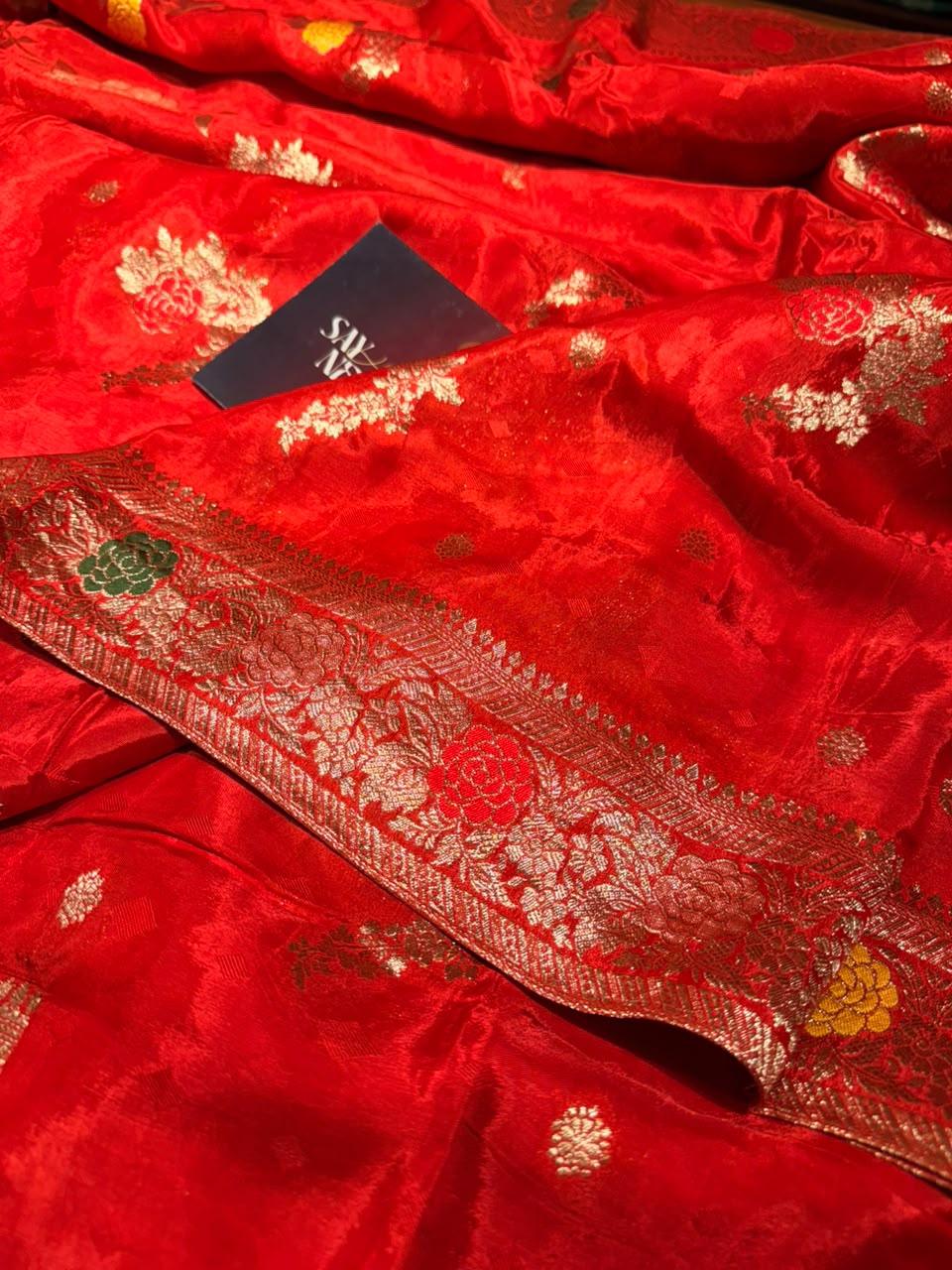 Anika's Chinon Silk Saree-02