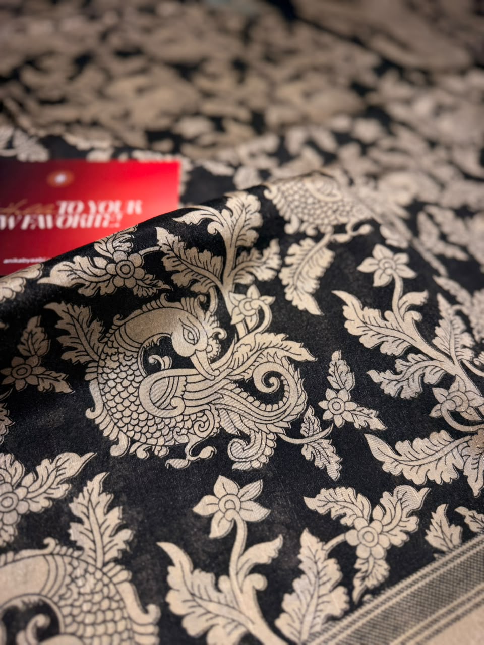 Anika's Peacock Floral Saree
