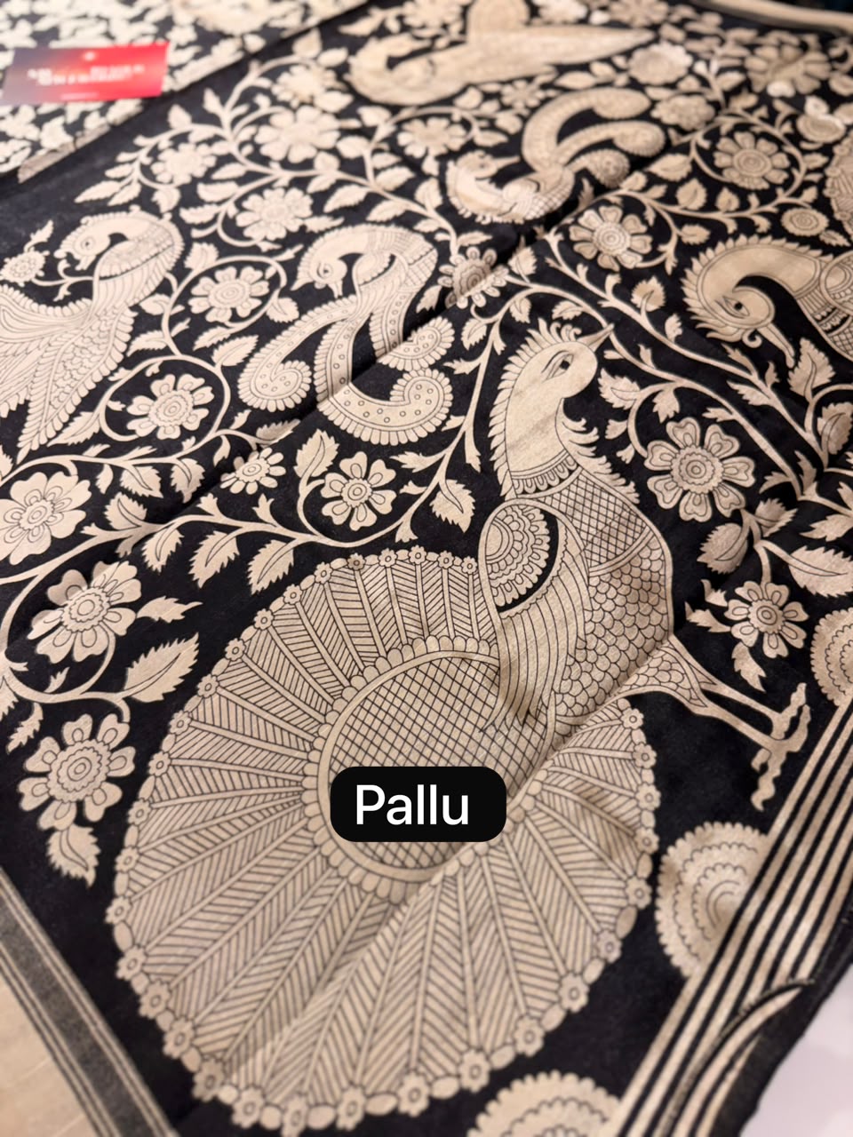 Anika's Peacock Floral Saree