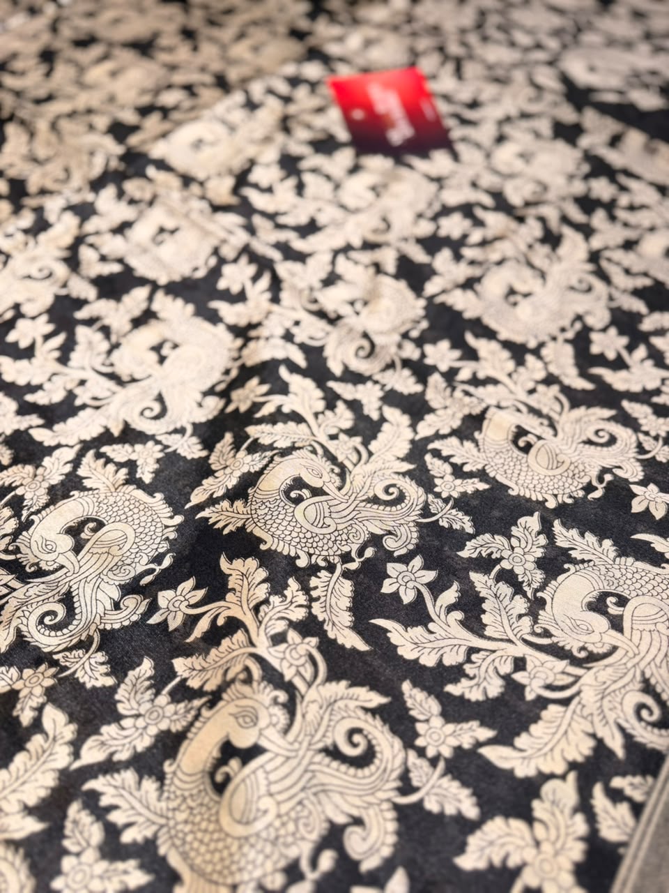 Anika's Peacock Floral Saree