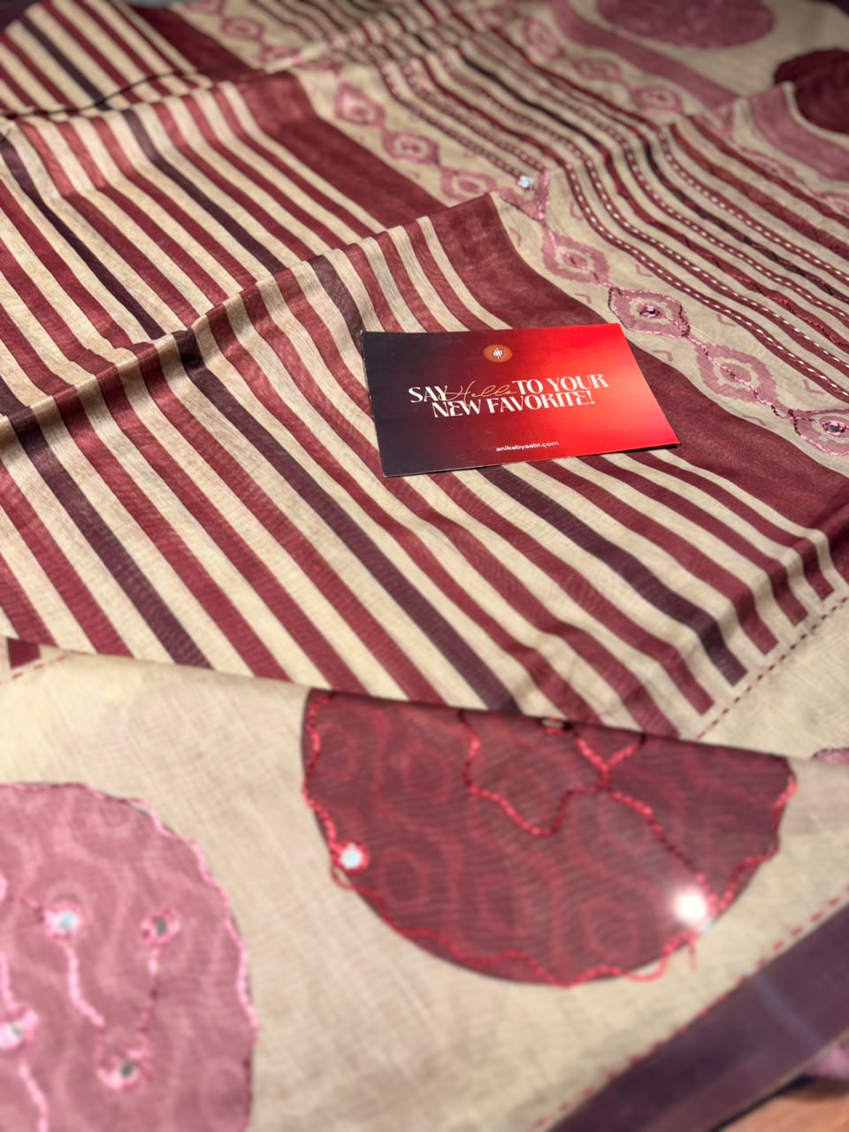 Anika's Stripes saree-02
