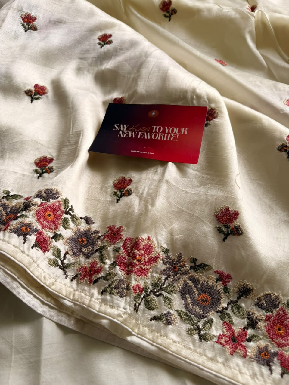 Soft chinon Floral Saree-02