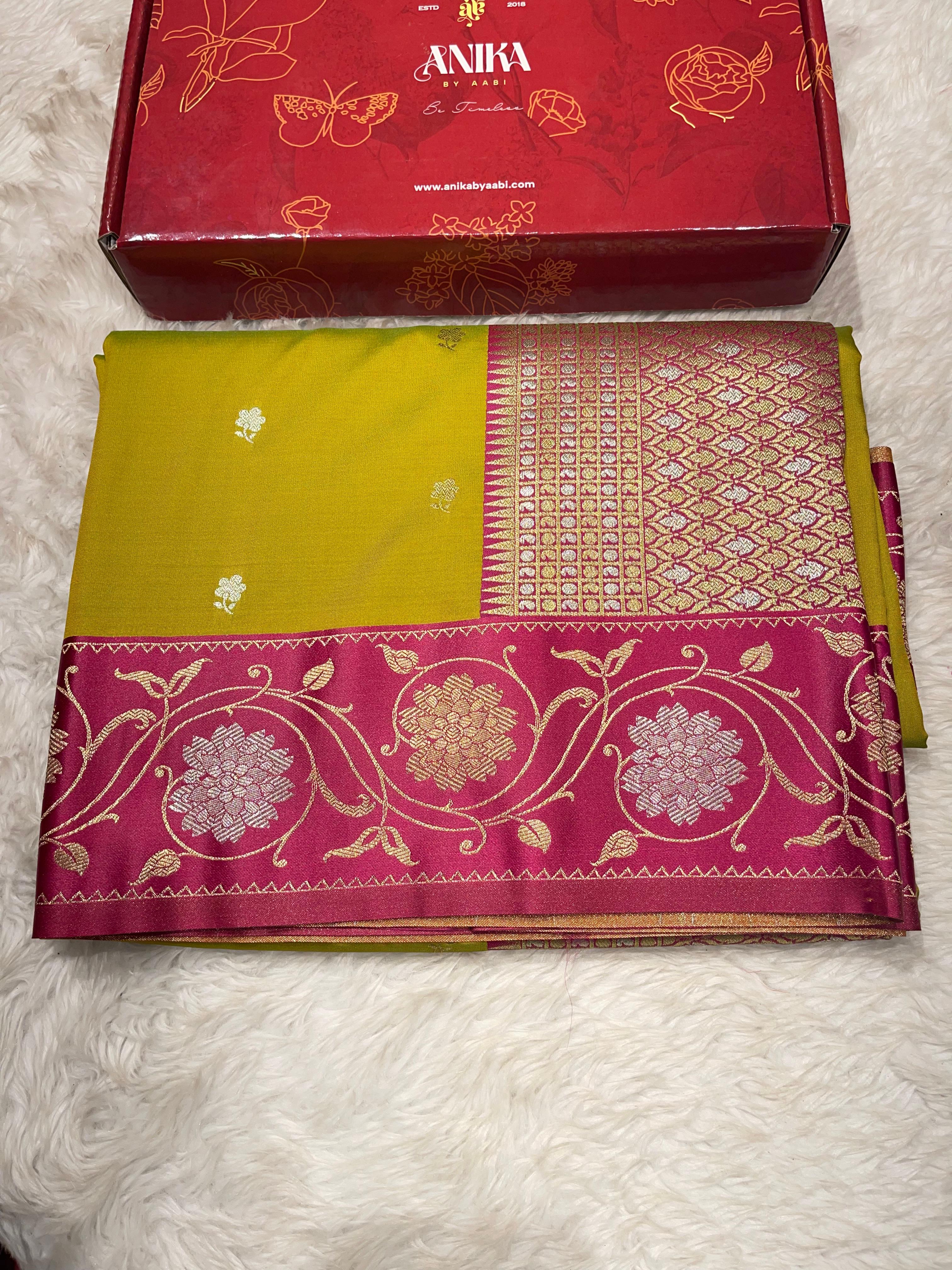 Anika's Banarasi soft silk saree-07