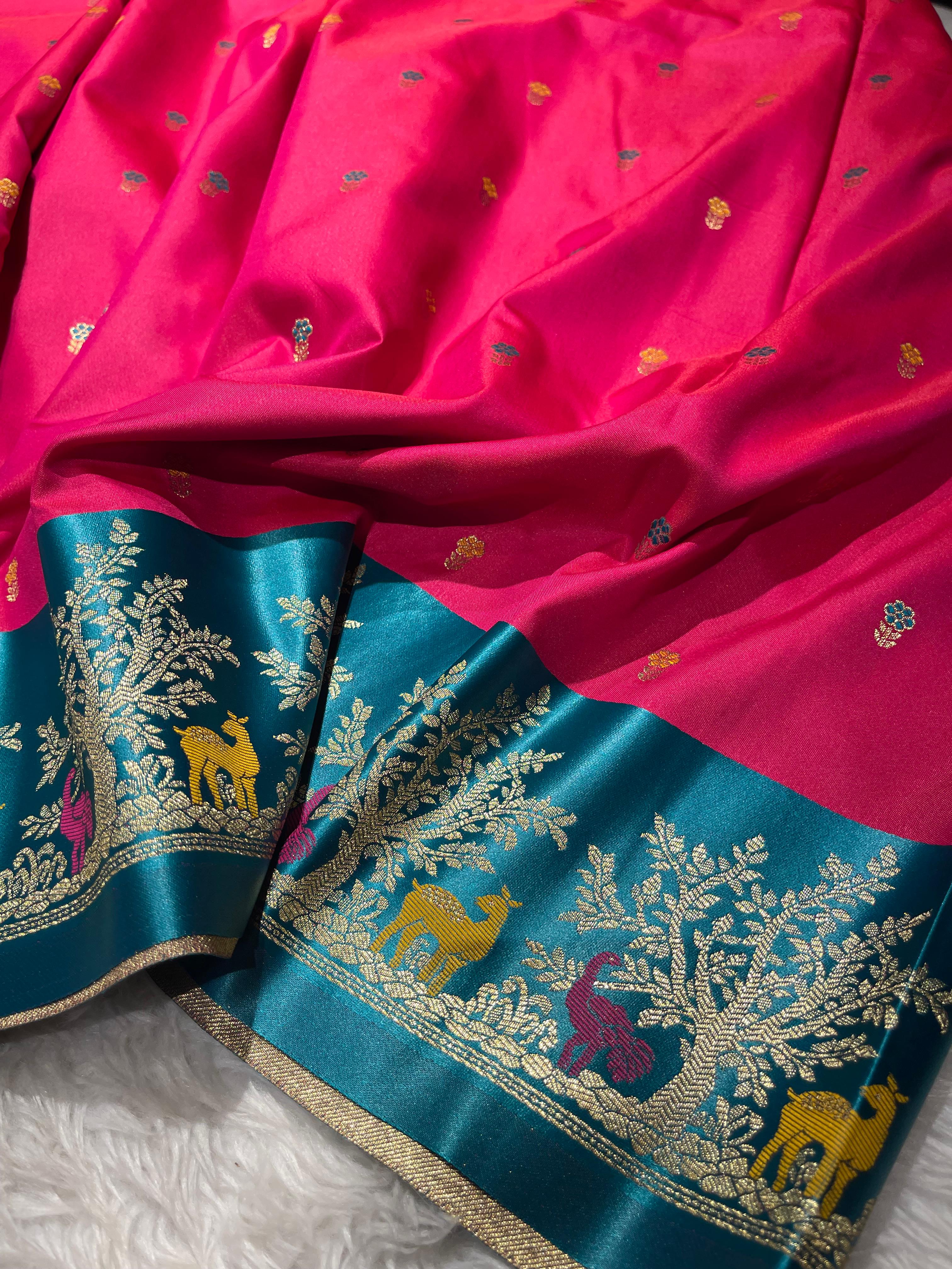 Anika's Banarasi soft silk saree-04