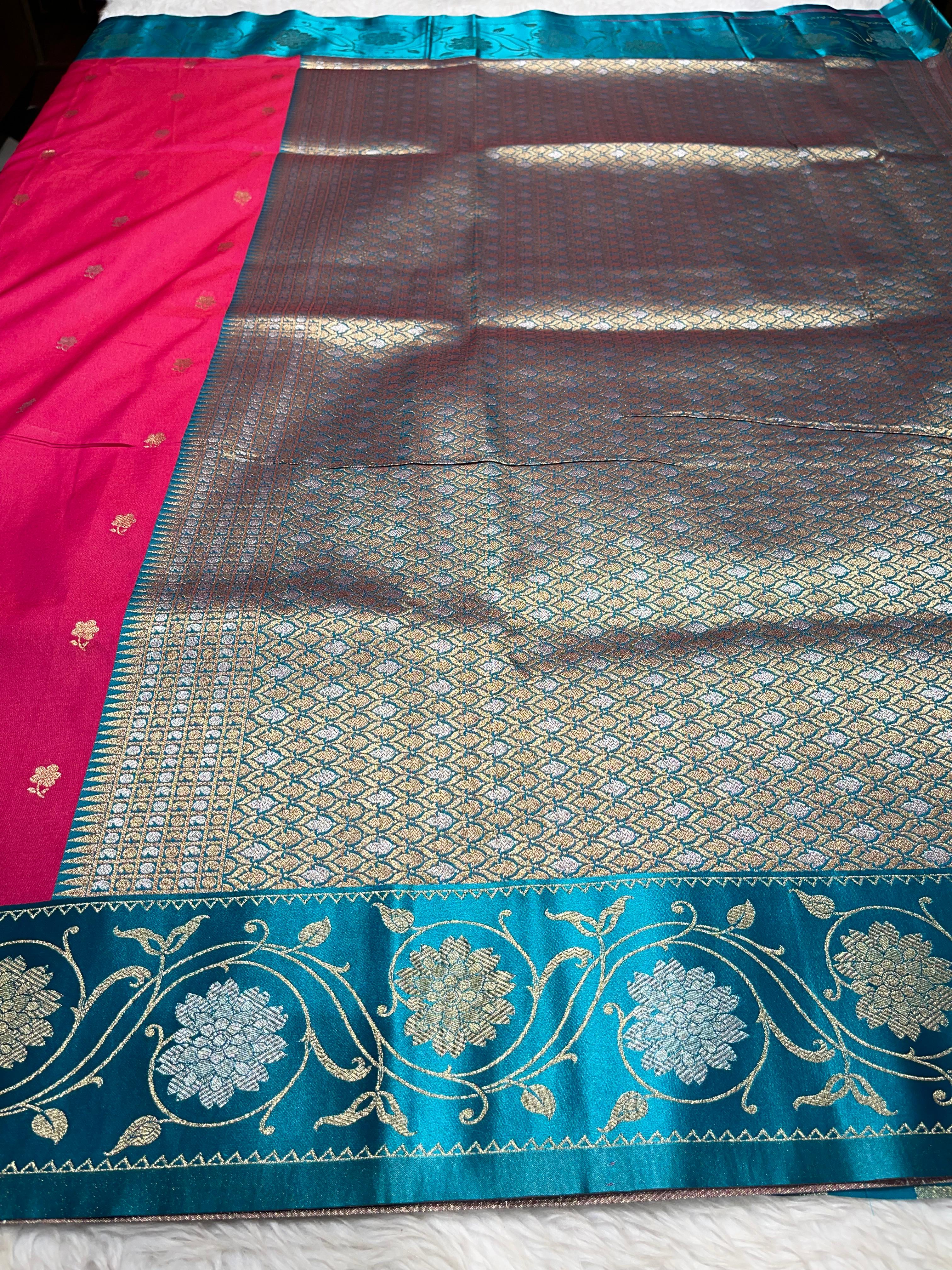 Anika's Banarasi soft silk saree-05