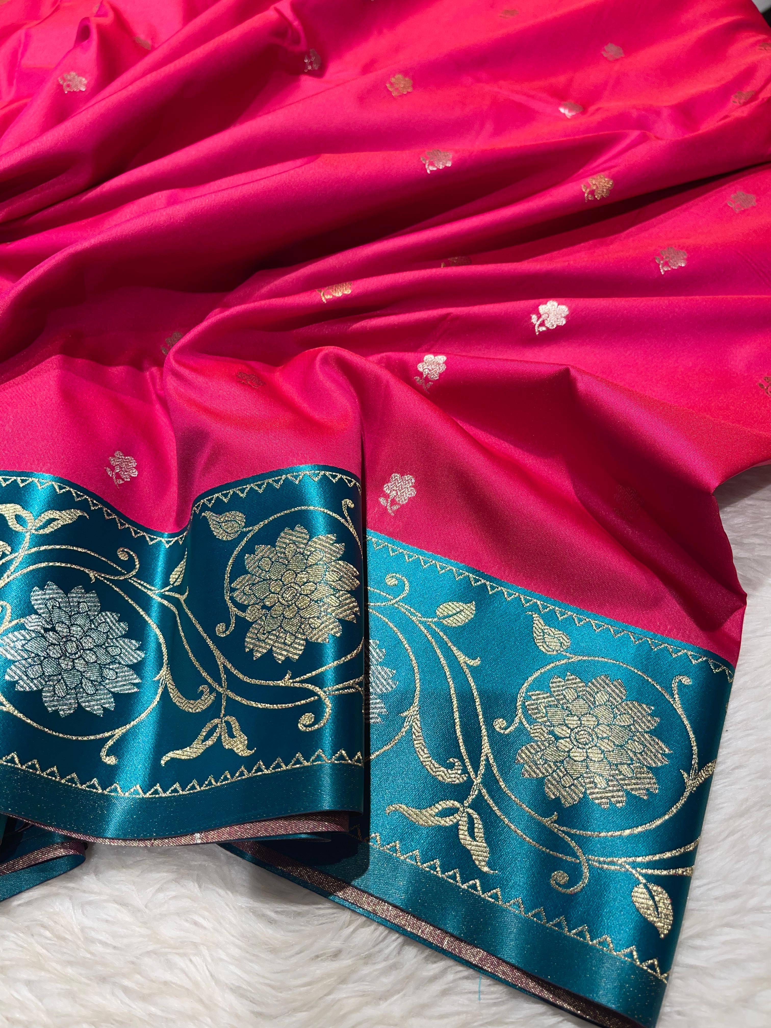 Anika's Banarasi soft silk saree-05