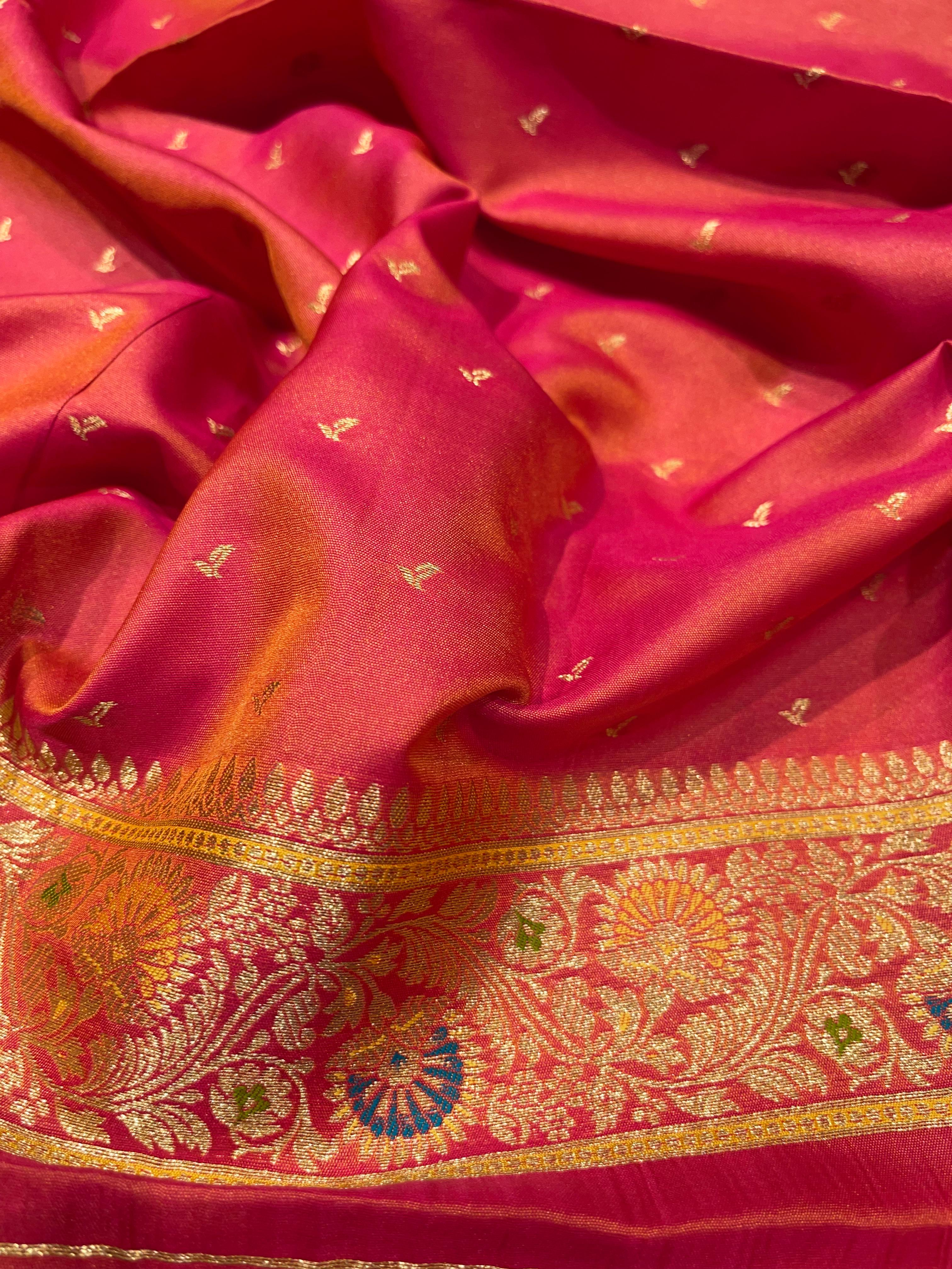 Anika's Banarasi soft silk saree-10