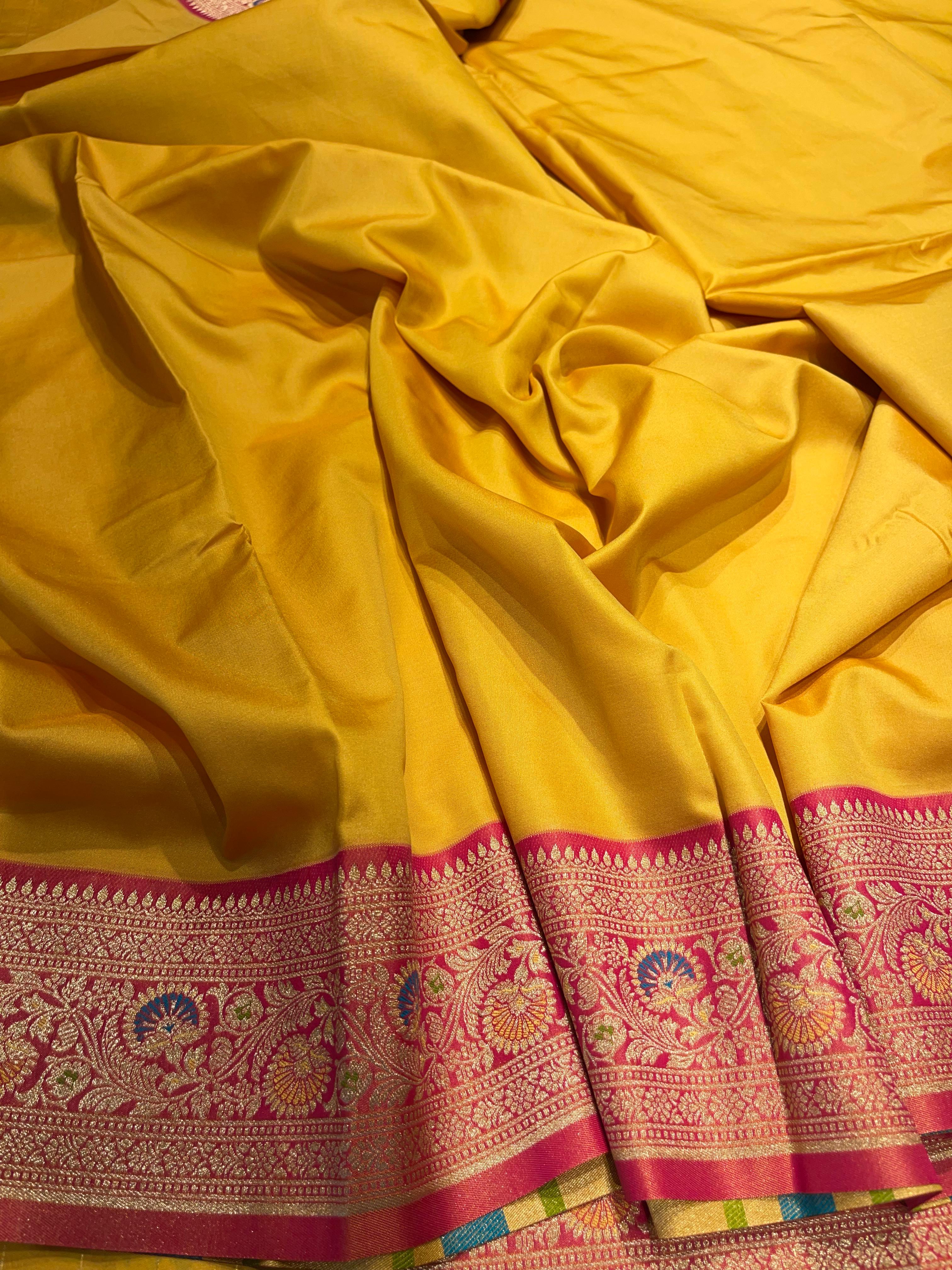 Anika's Banarasi soft silk saree-10
