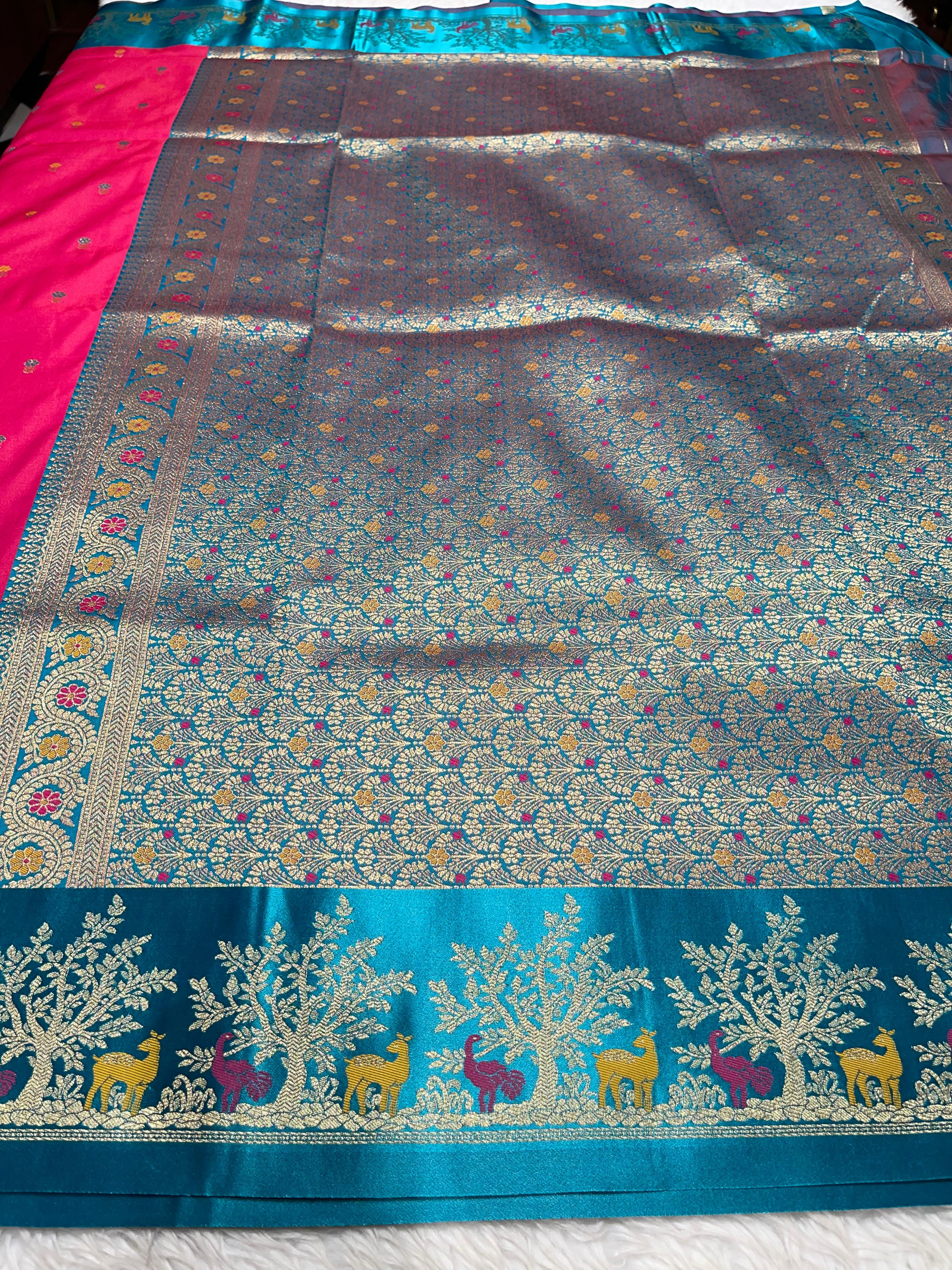 Anika's Banarasi soft silk saree-04