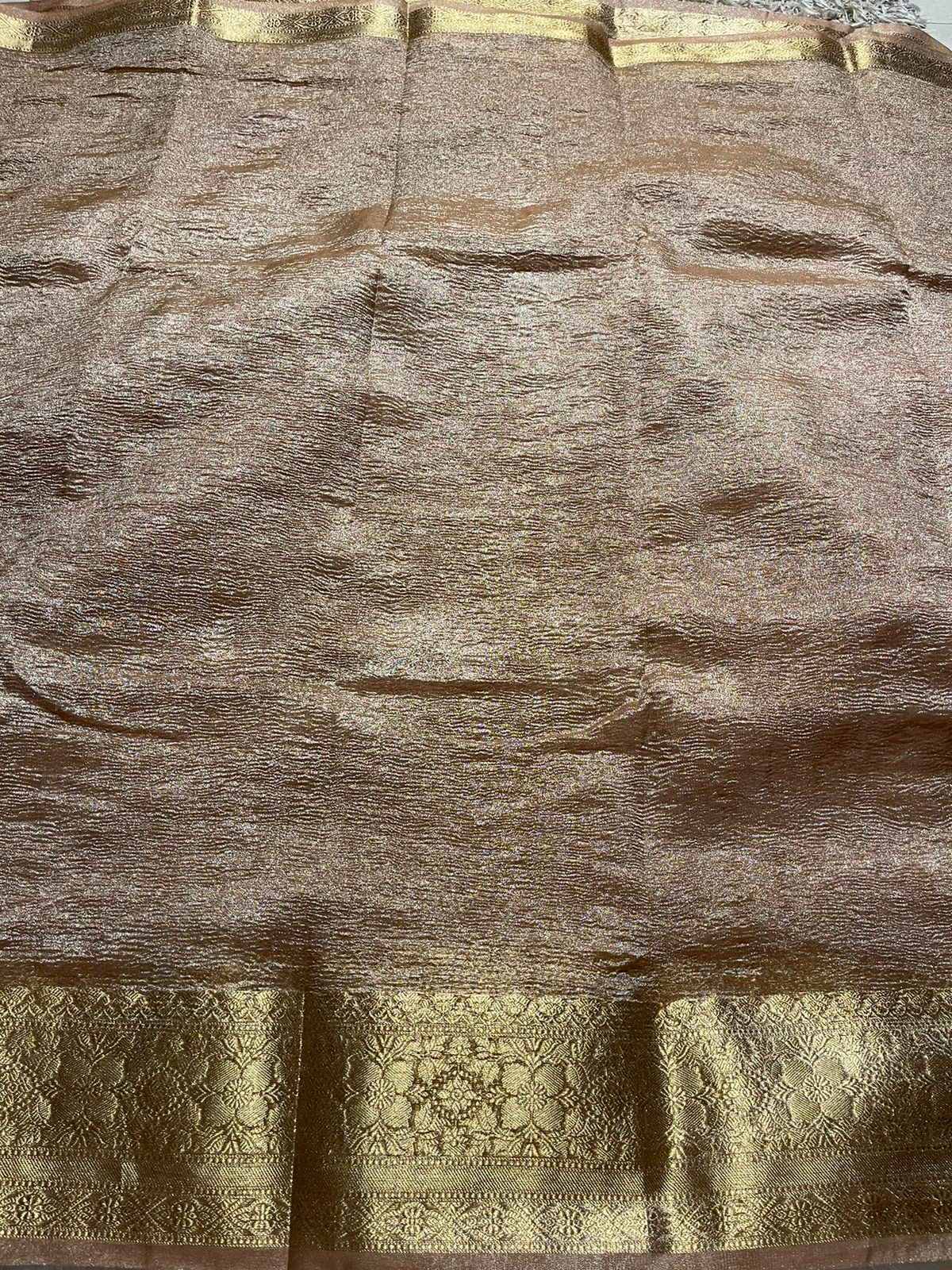 CRUSH-GOLD SAREE