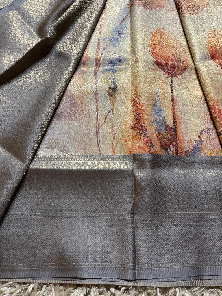 OCTANE-PASTEL GREY SAREE