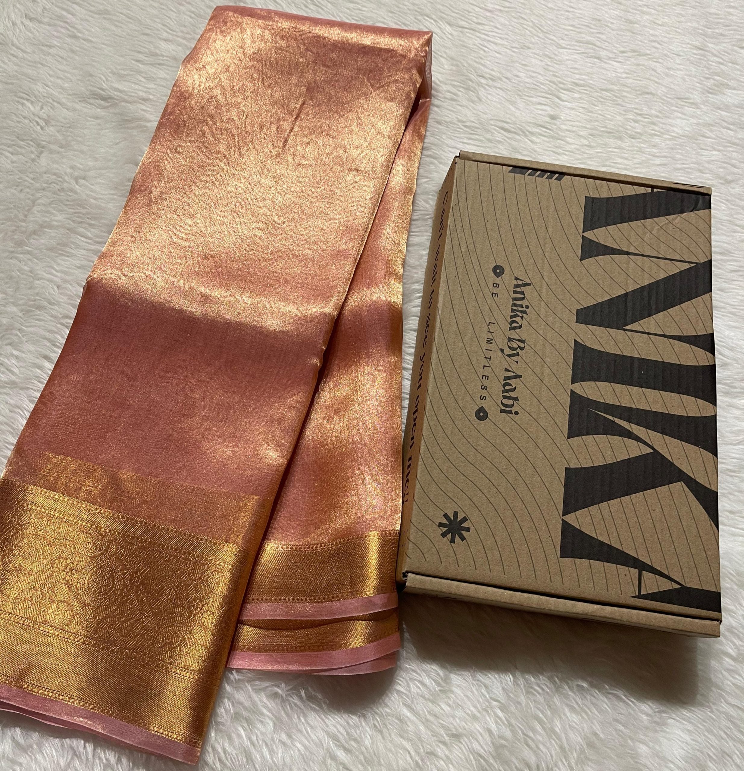 KALKI-ROSEGOLD PINK BRIDAL EDIT SAREE