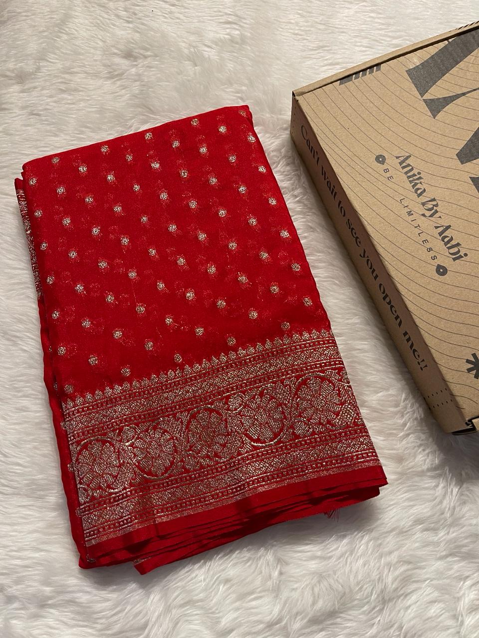 ROOP-RED SAREE