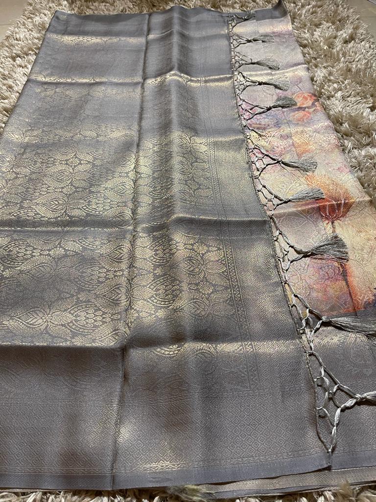 OCTANE-PASTEL GREY SAREE