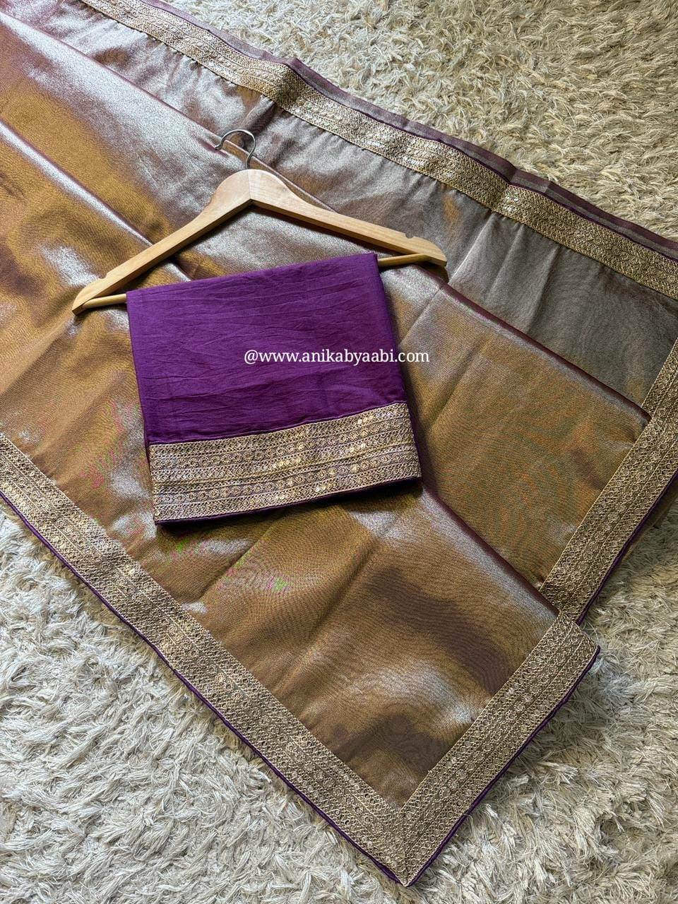 DP-PURPLE SAREE