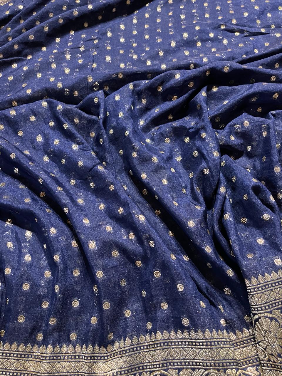 ROOP-NAVY BLUE SAREE