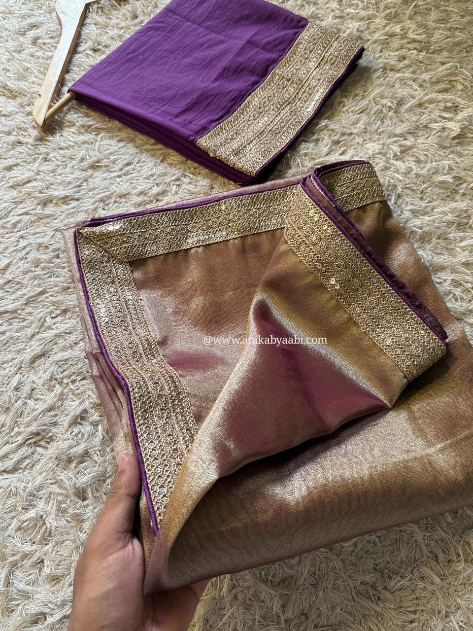 DP-PURPLE SAREE