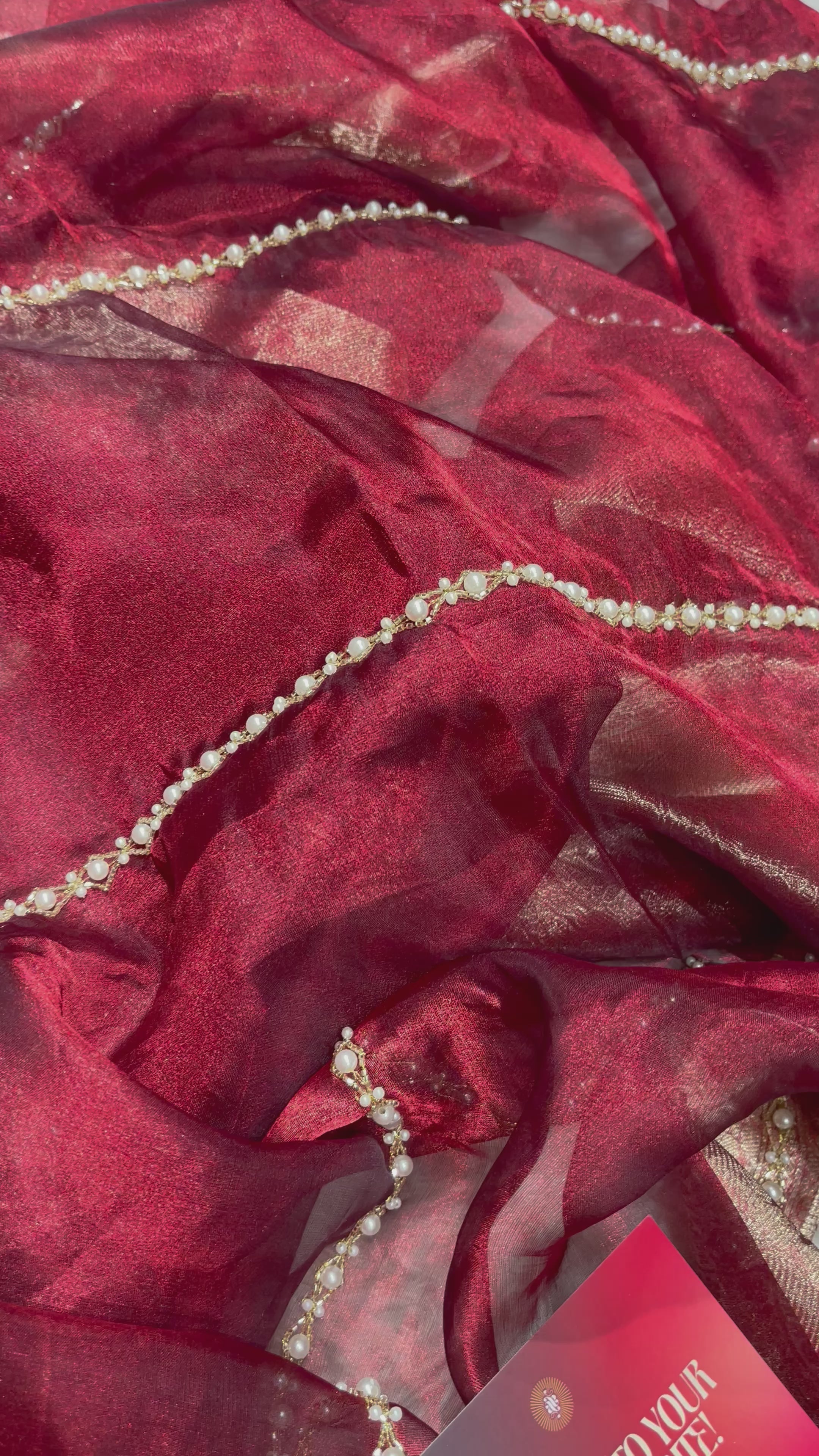 KALKI -BRDAIL EDIT MAROON SAREE