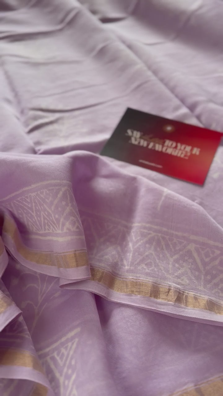 Pure Chanderi Silk Cotton Saree – 
Product Code- CSC-405
