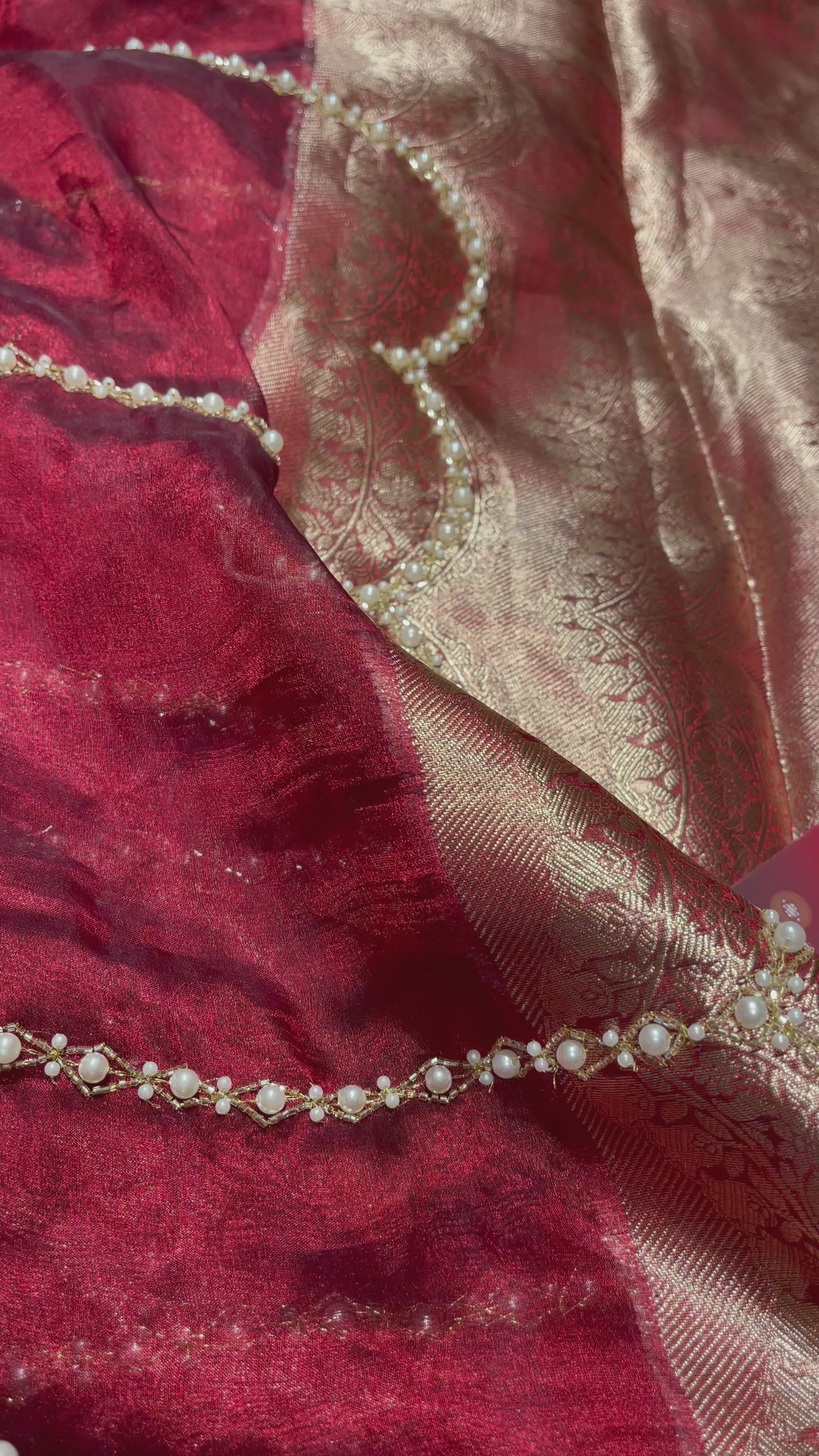 KALKI -BRDAIL EDIT MAROON SAREE