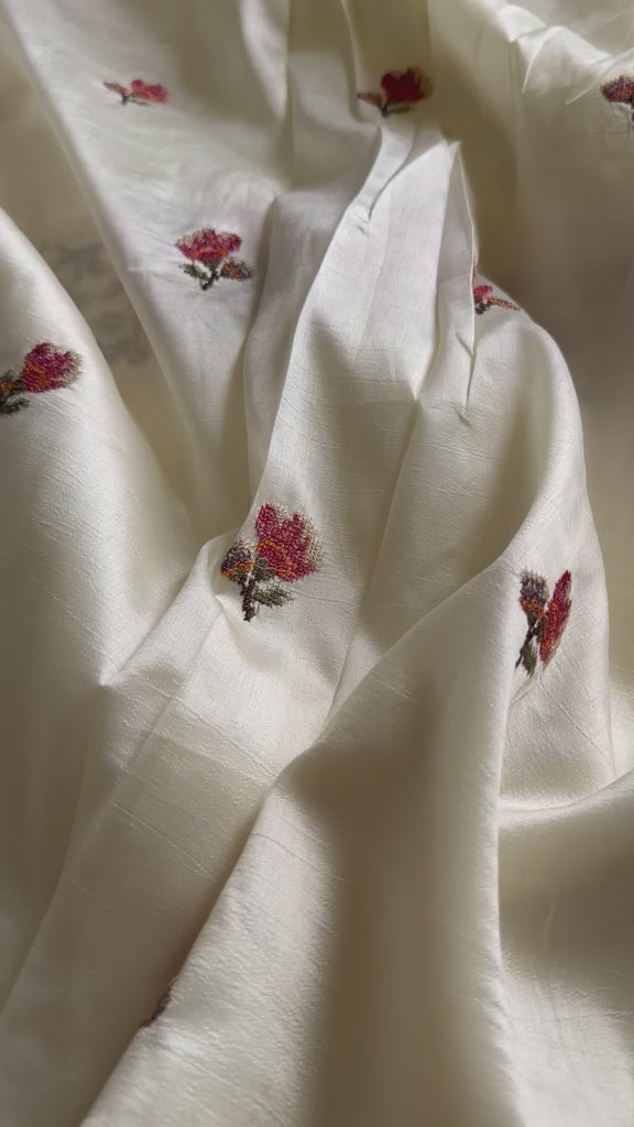 Soft chinon Floral Saree-02