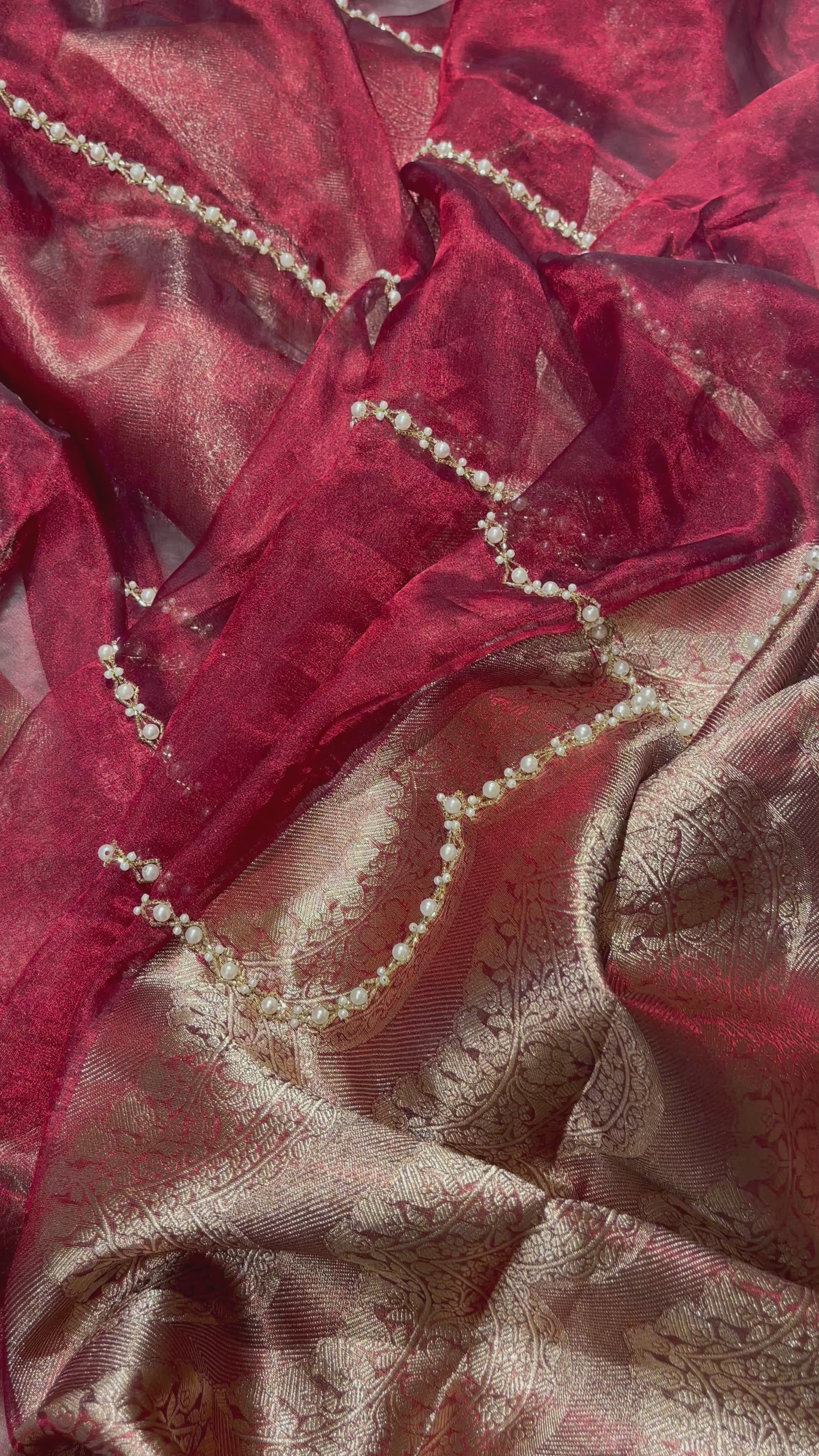 KALKI -BRDAIL EDIT MAROON SAREE