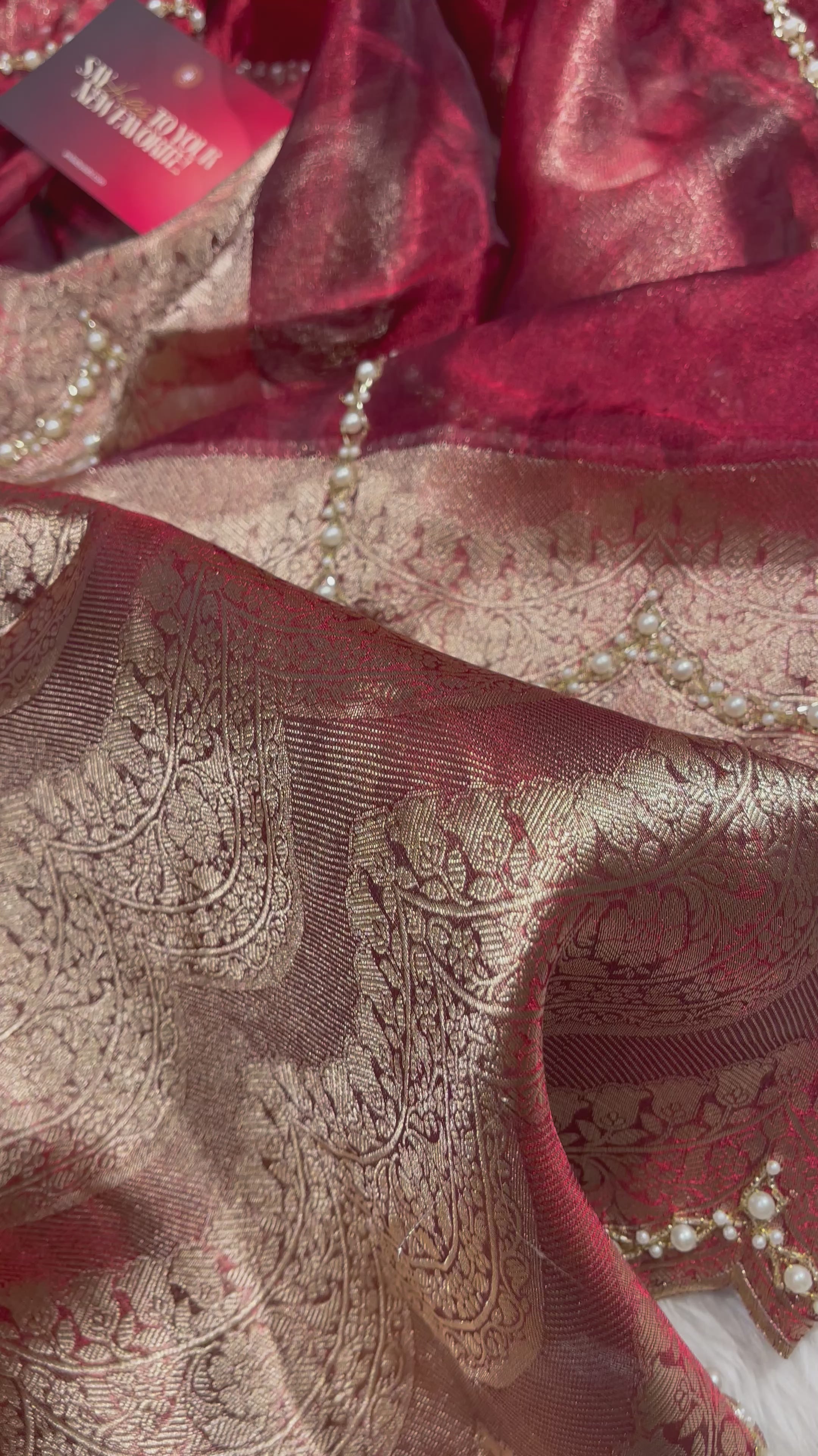 KALKI -BRDAIL EDIT MAROON SAREE