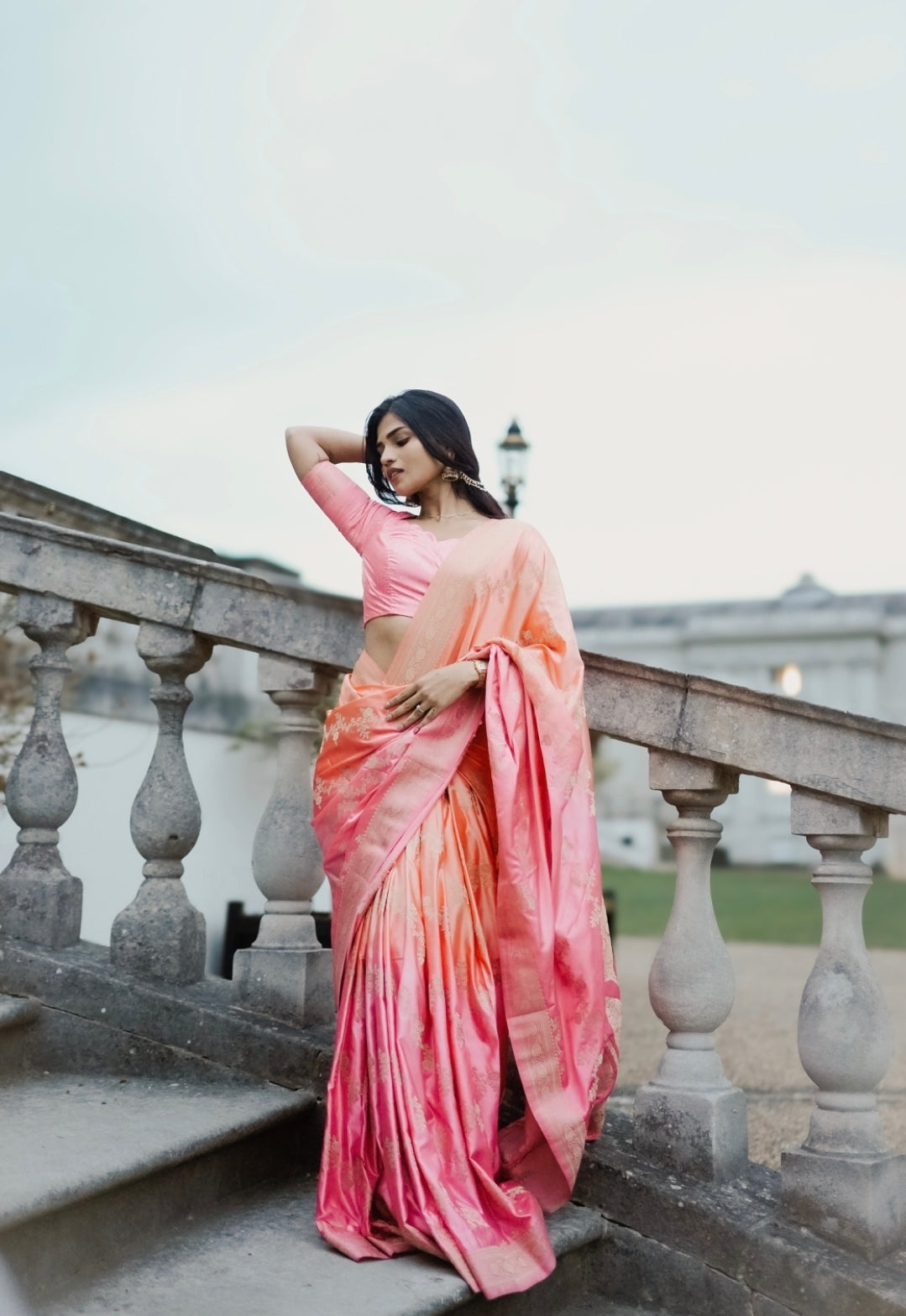 KEERTHI-PINK DELIGHT BANARASI LUXE SAREE