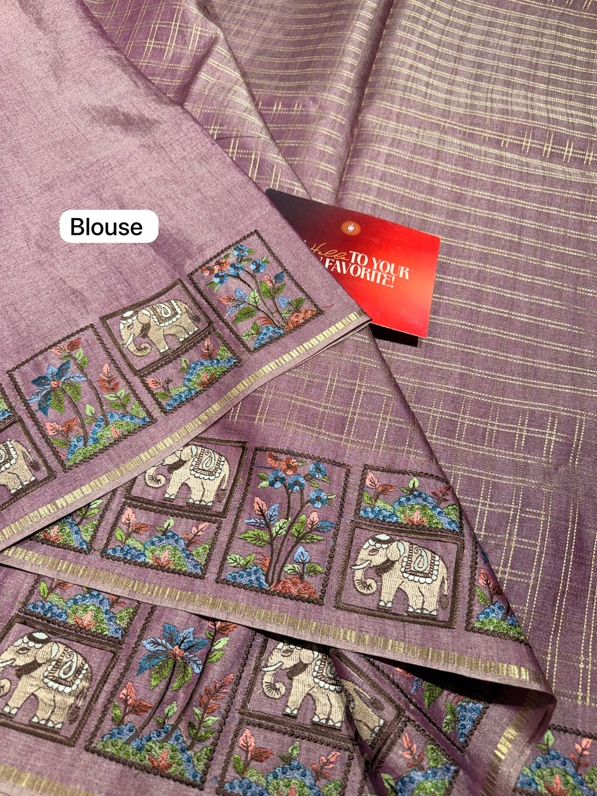 Anika's Checks Elephant Saree 02