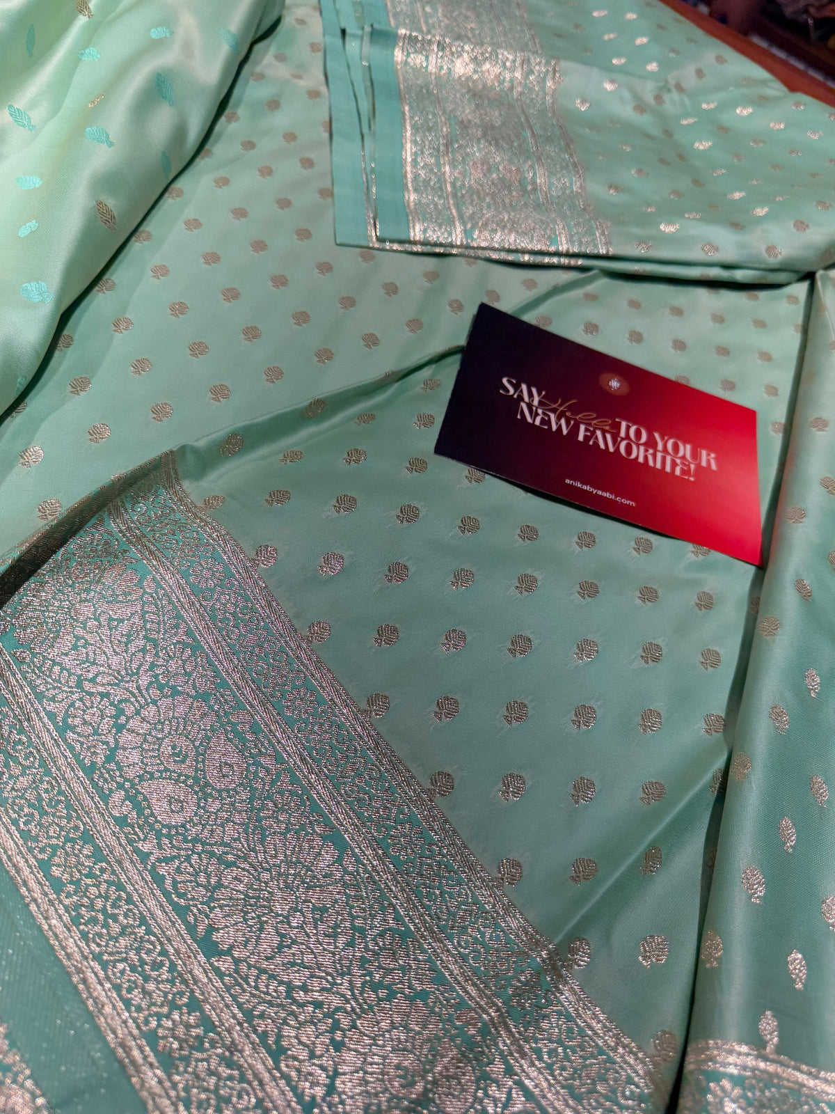Banarasi soft silk in Teal with silver zari exclusive Edit