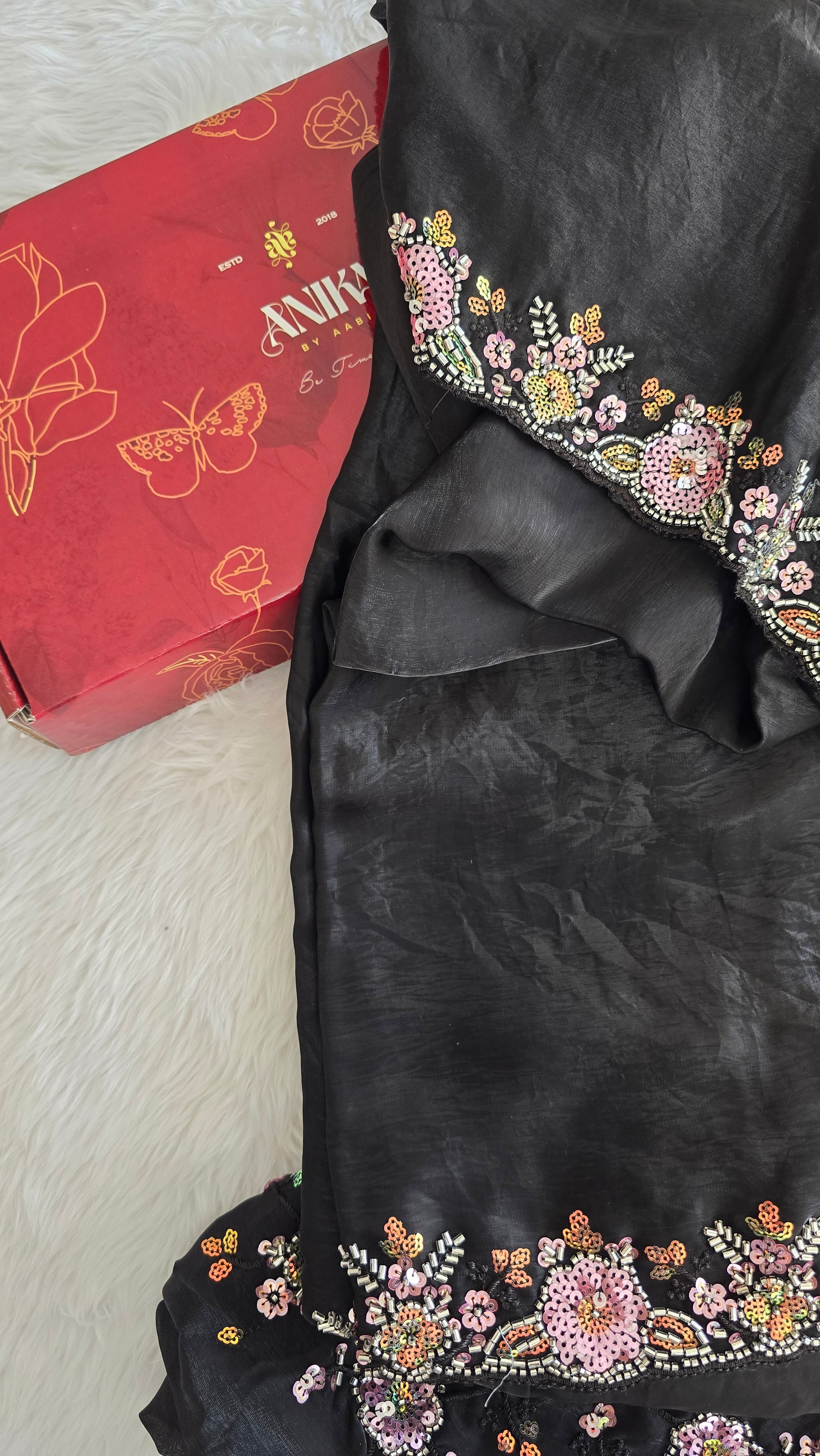 RADHIYA-BLACK SAREE