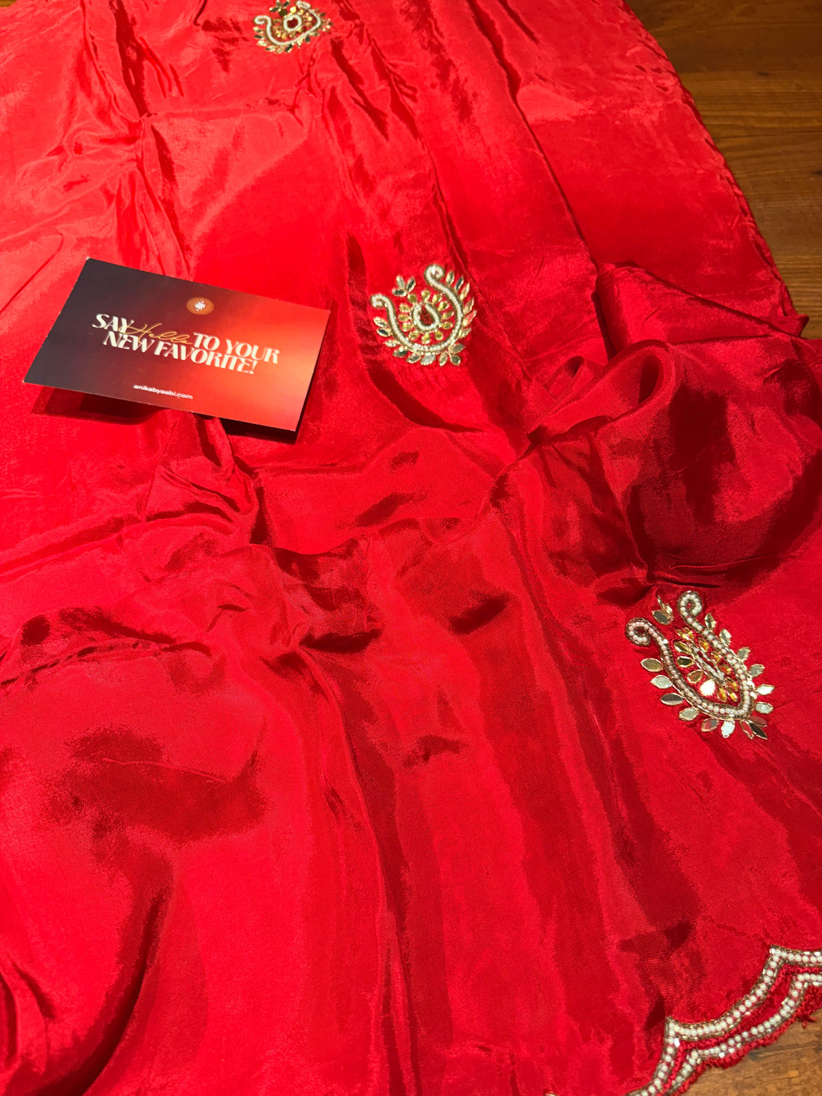 Anika's Ragha -Dual Shade Red