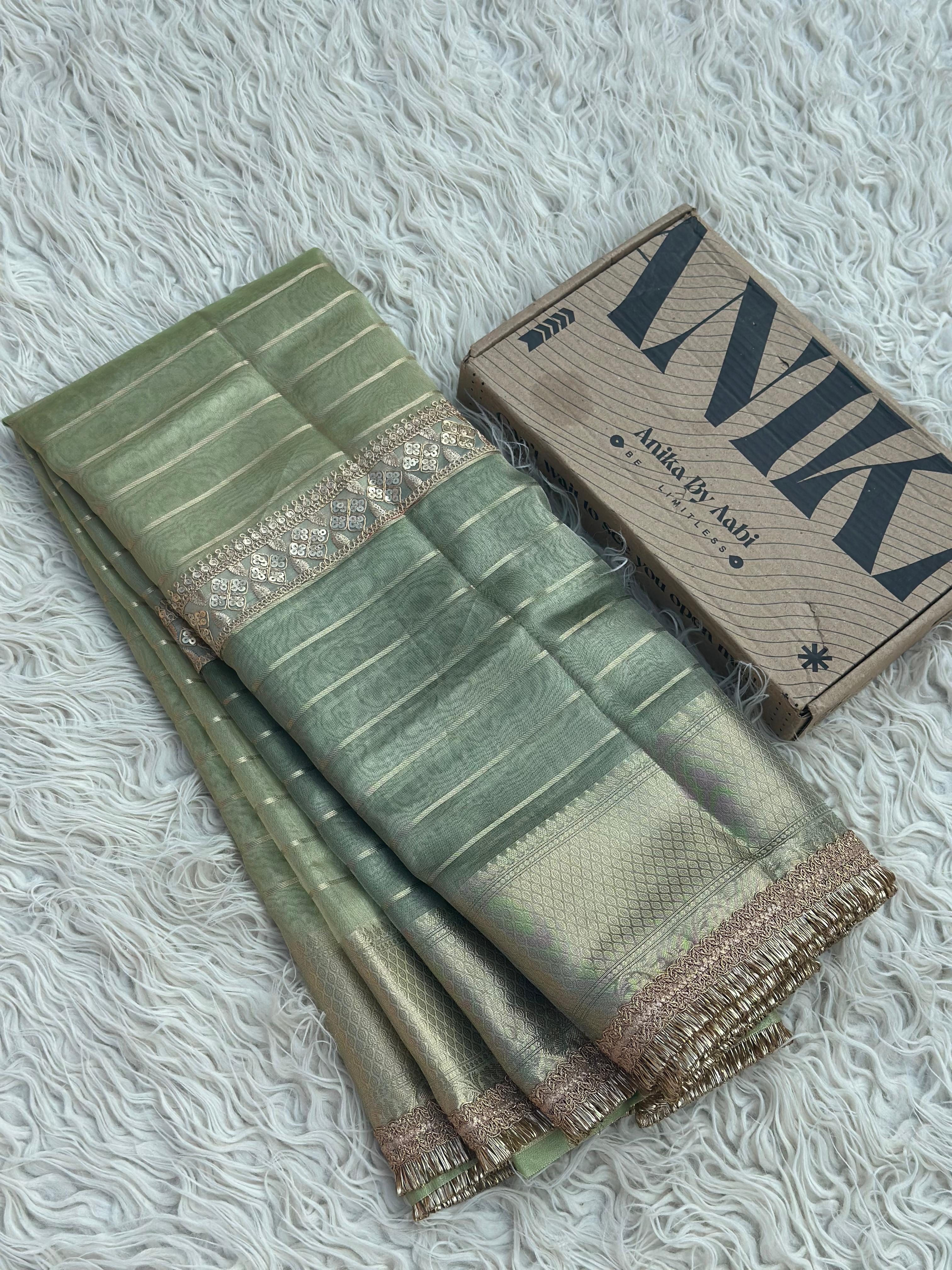 Anika's Banarasi Tissue silk saree-YARA2