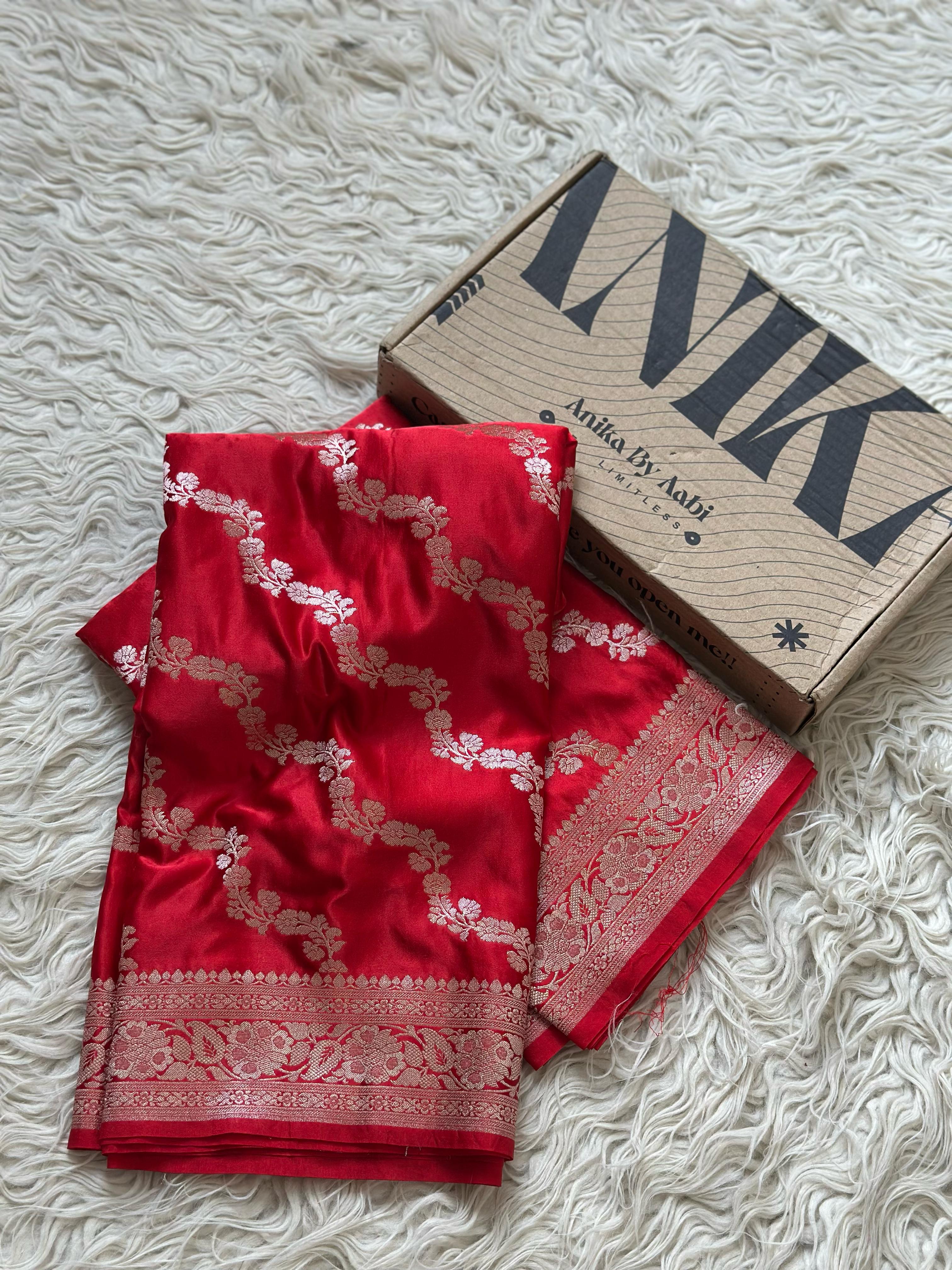 JANANI-RED SAREE