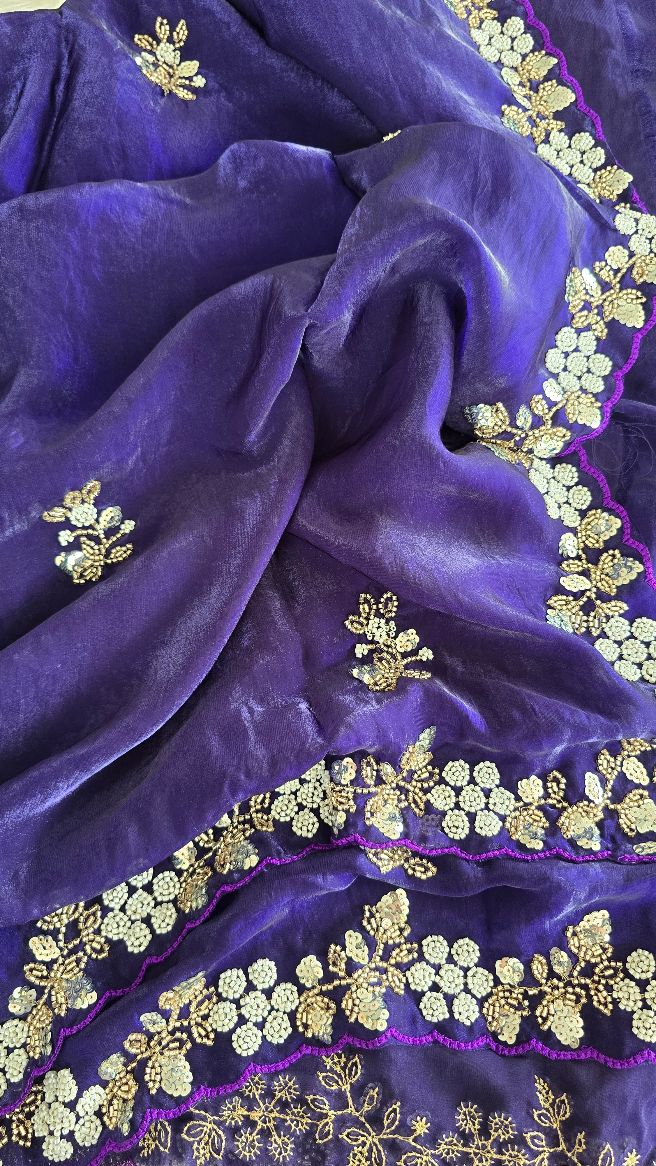 RADHIYA-PURPLE SAREE