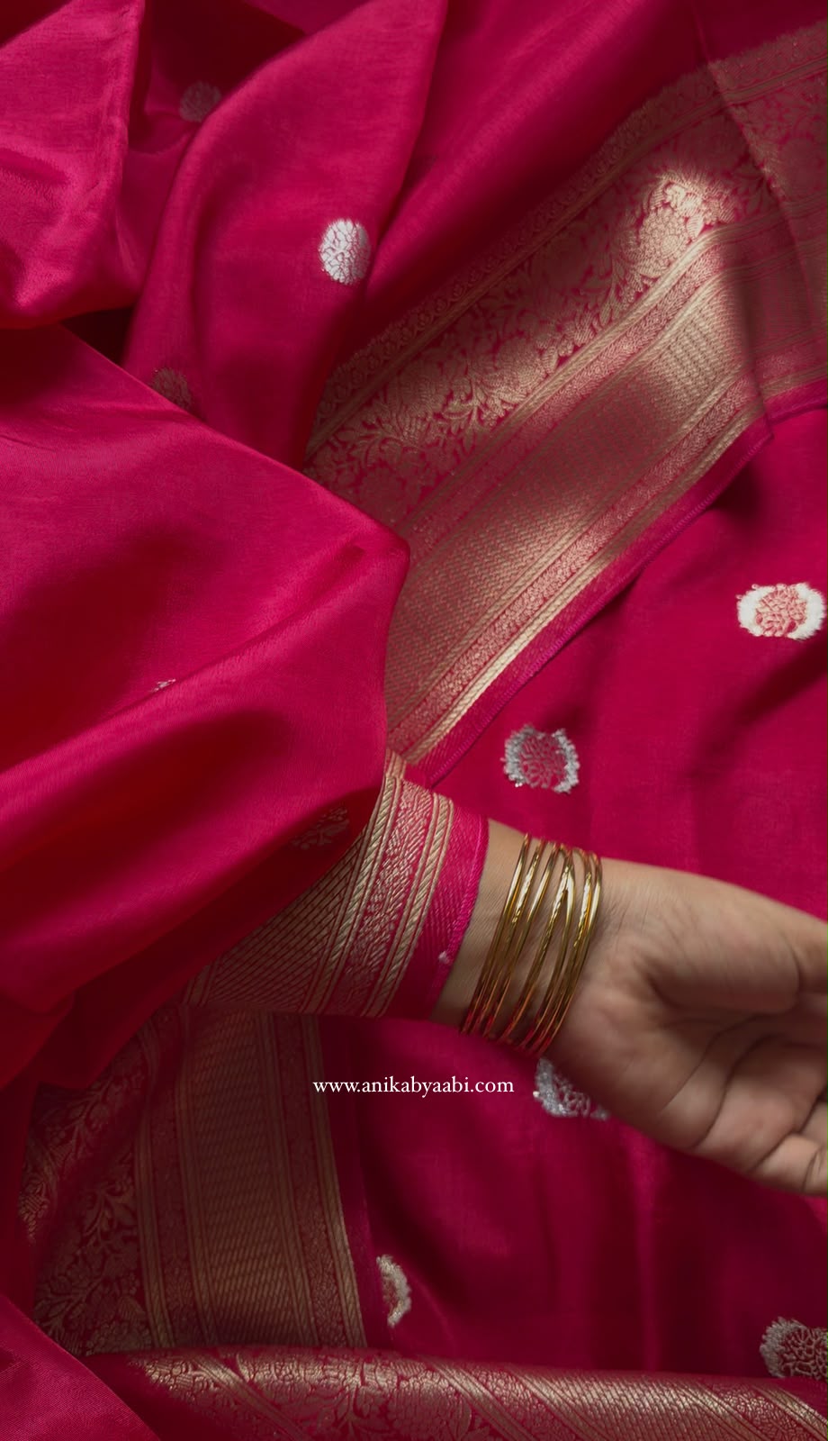 VINTAGE BANARASI-PINK SAREE
