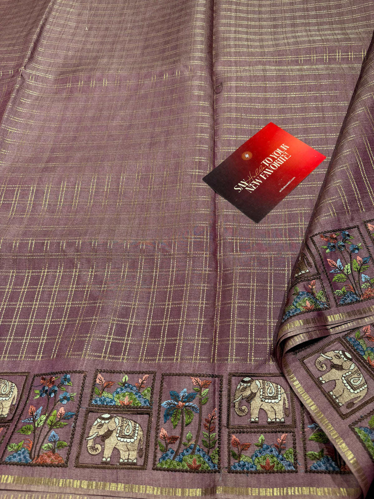 Anika's Checks Elephant Saree 02