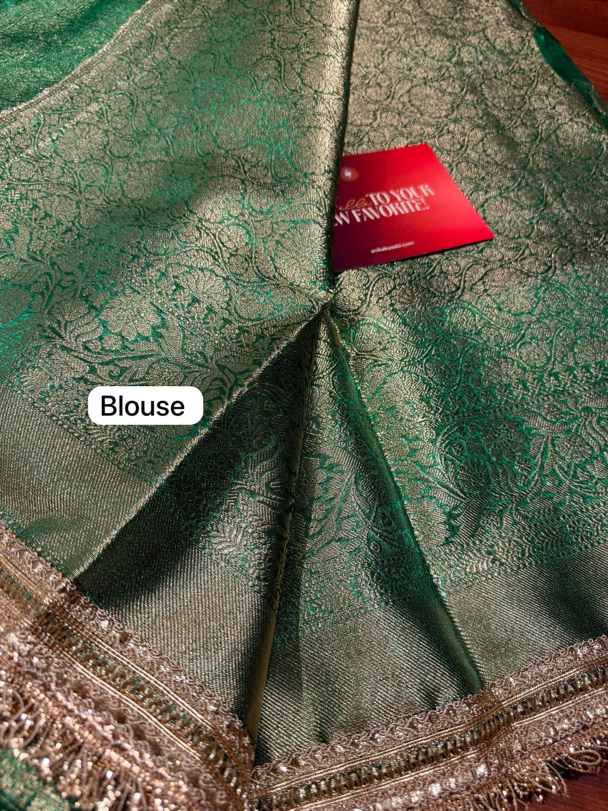 Tissue Motif Lace Saree -TLM13