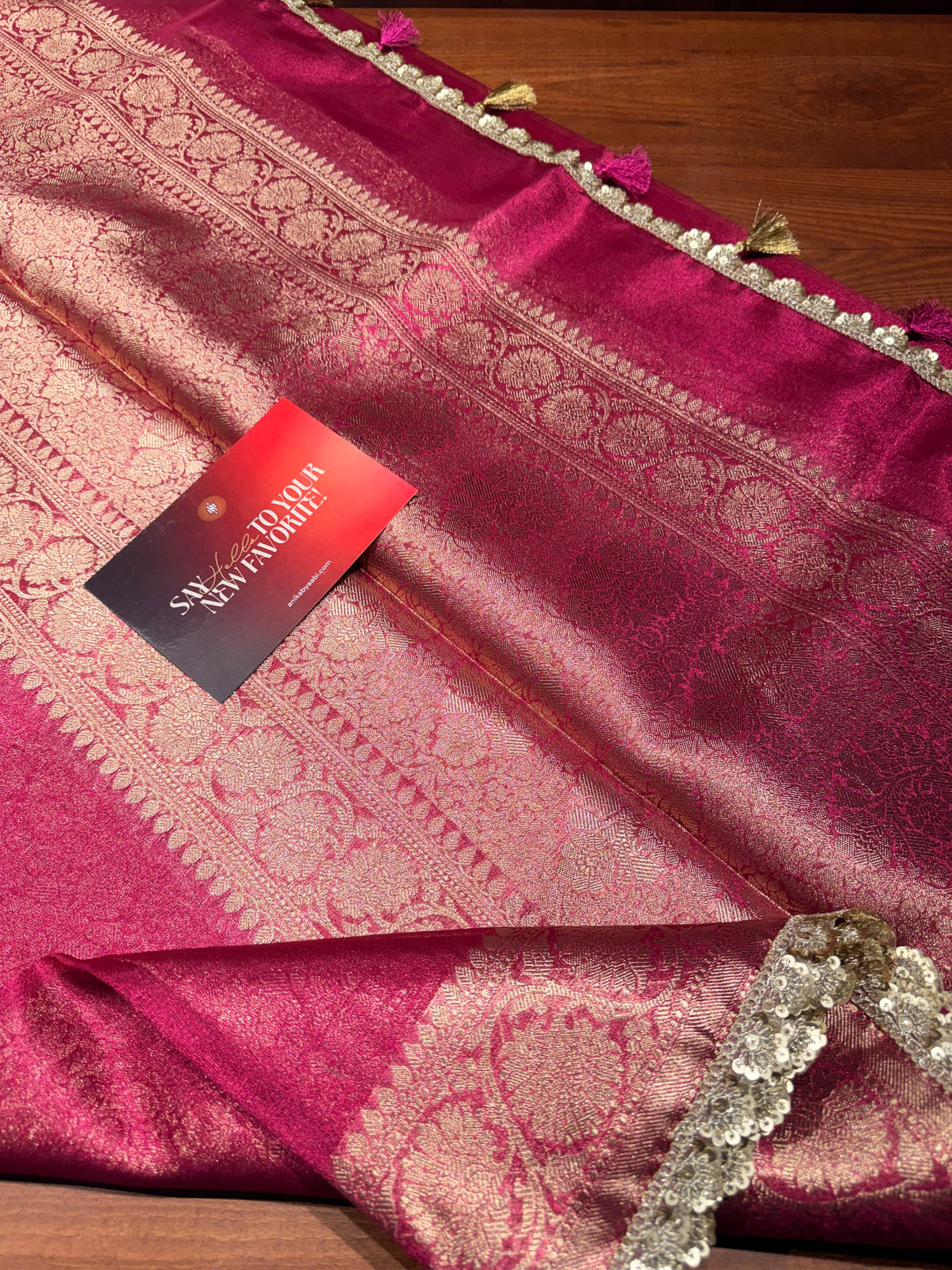 Tissue lace -pink