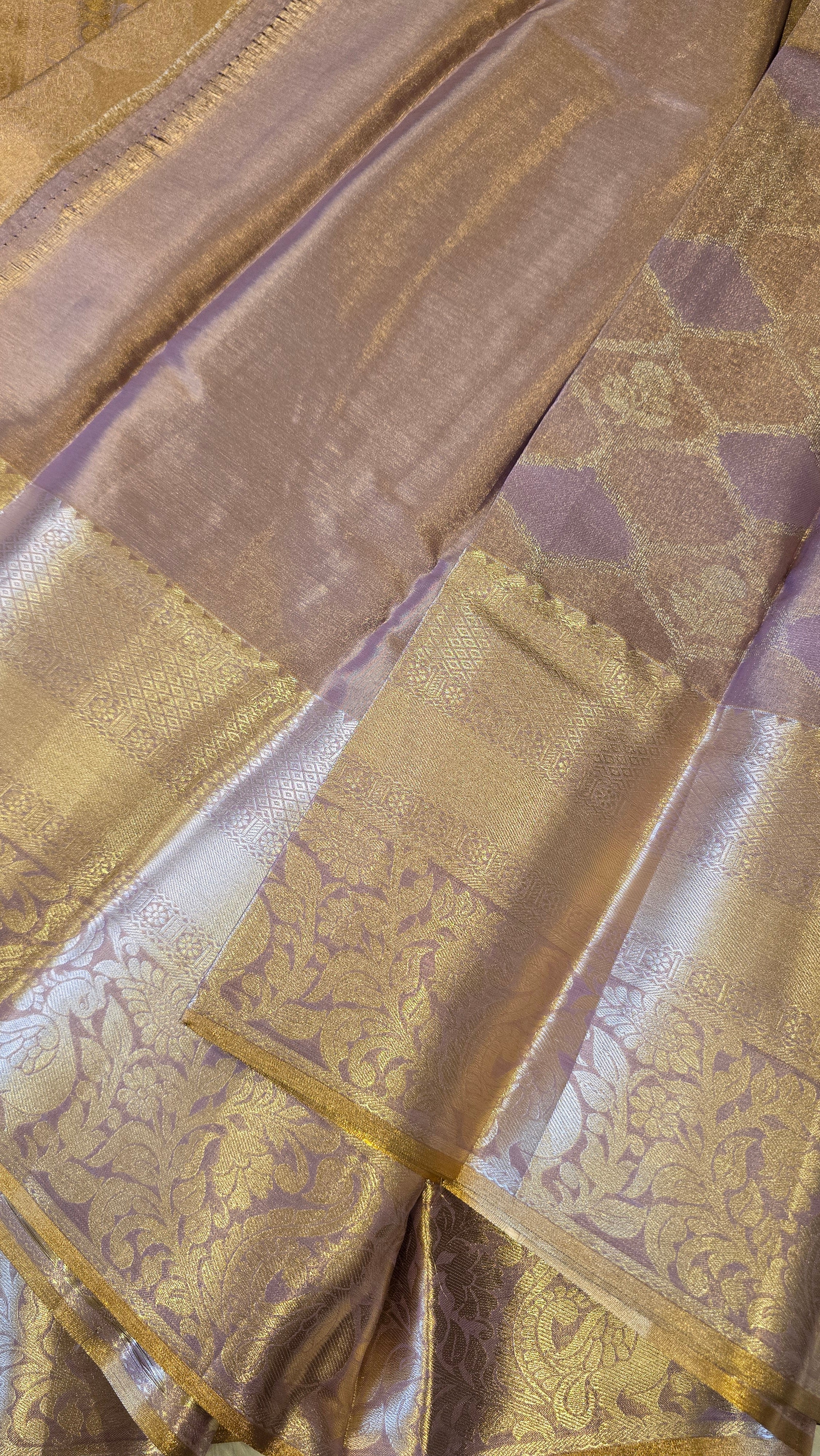 SWAYAMVARAM -LAVENDER DUAL TONE DELIGHT SILK SAREE
